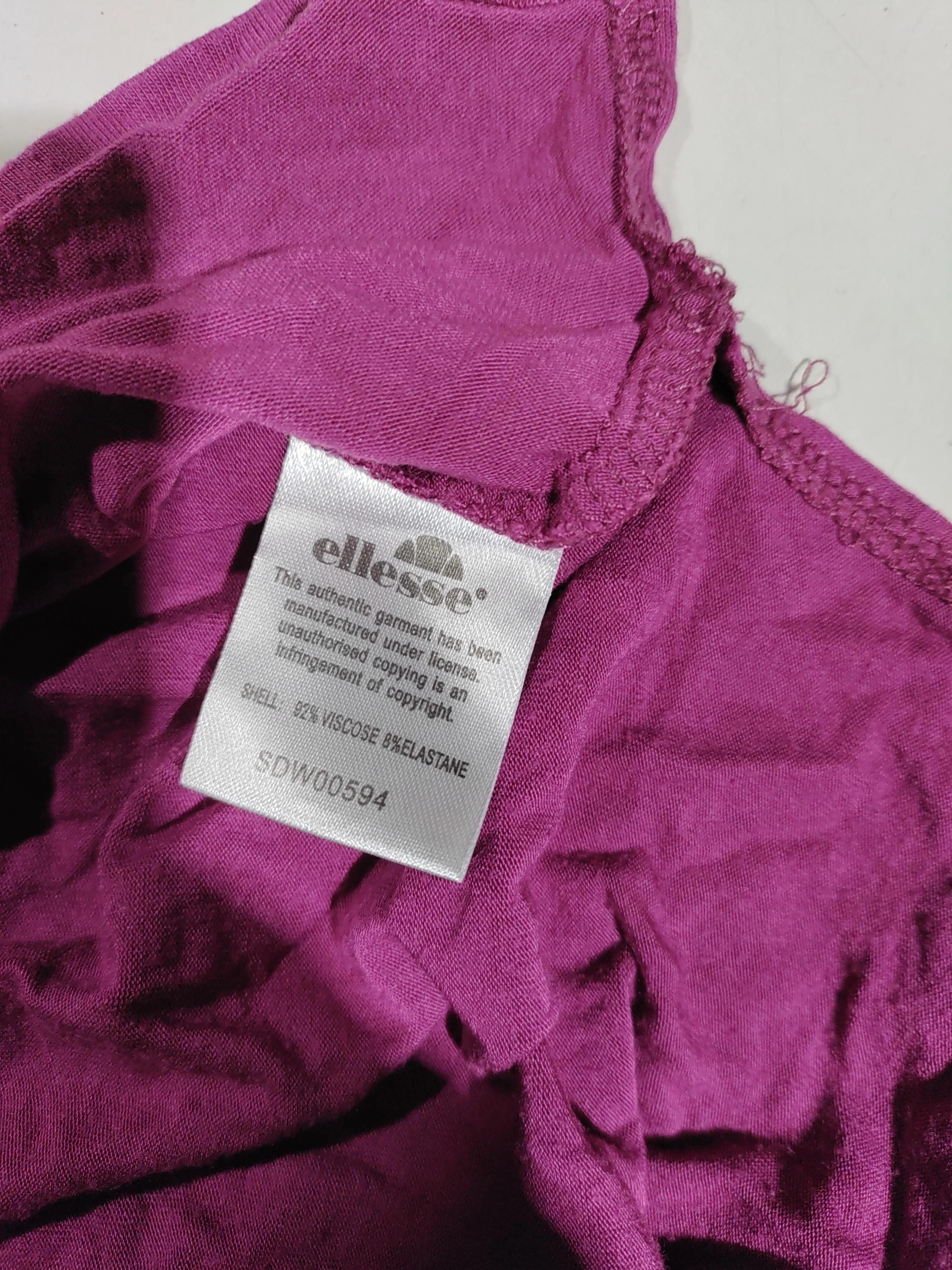 Ellesse Women's T-Shirt UK 10 Pink Viscose with Elastane Basic - Image 6