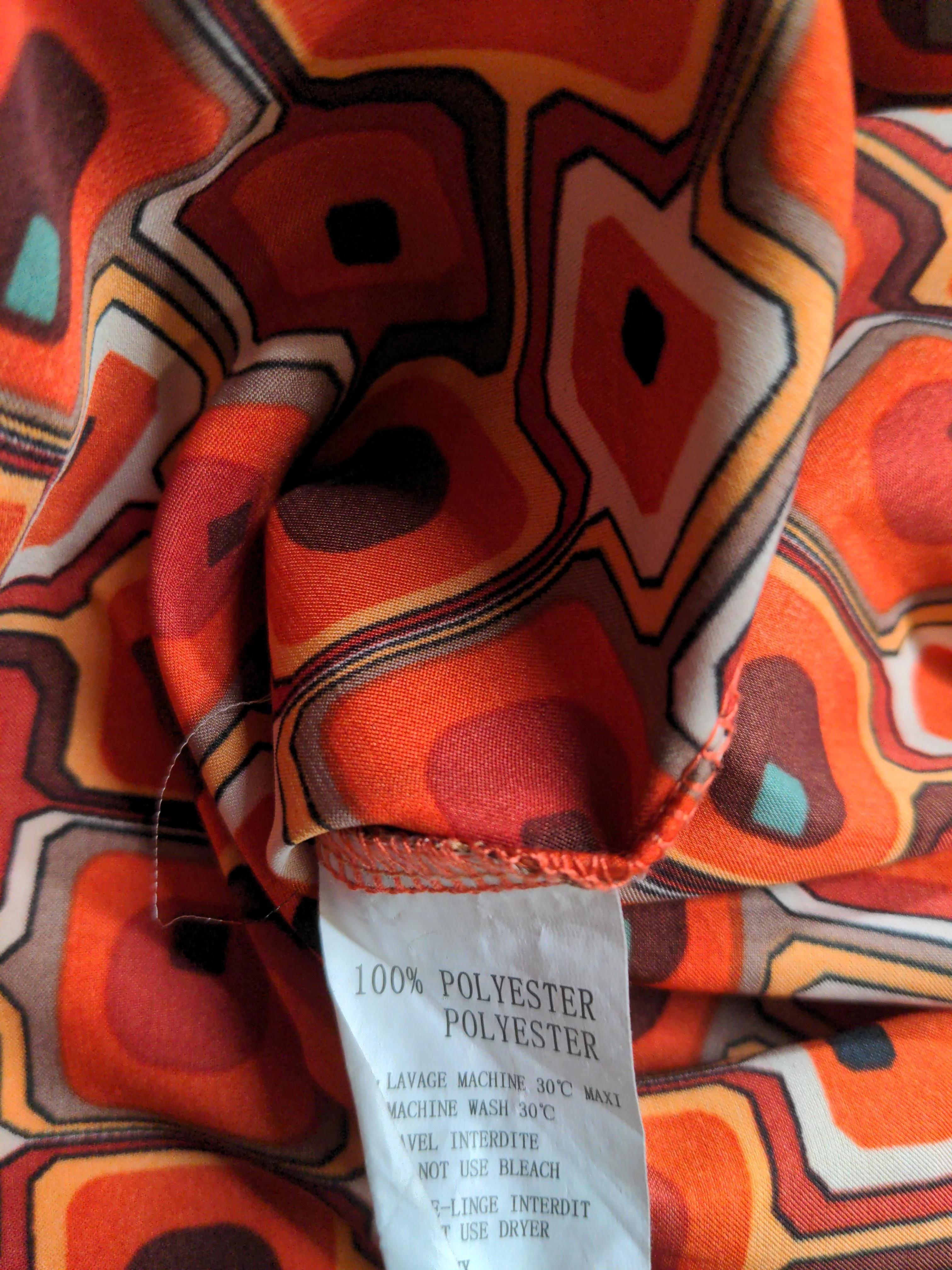 Elli White Women's Shirt L Multi 100% Polyester Basic - Image 6