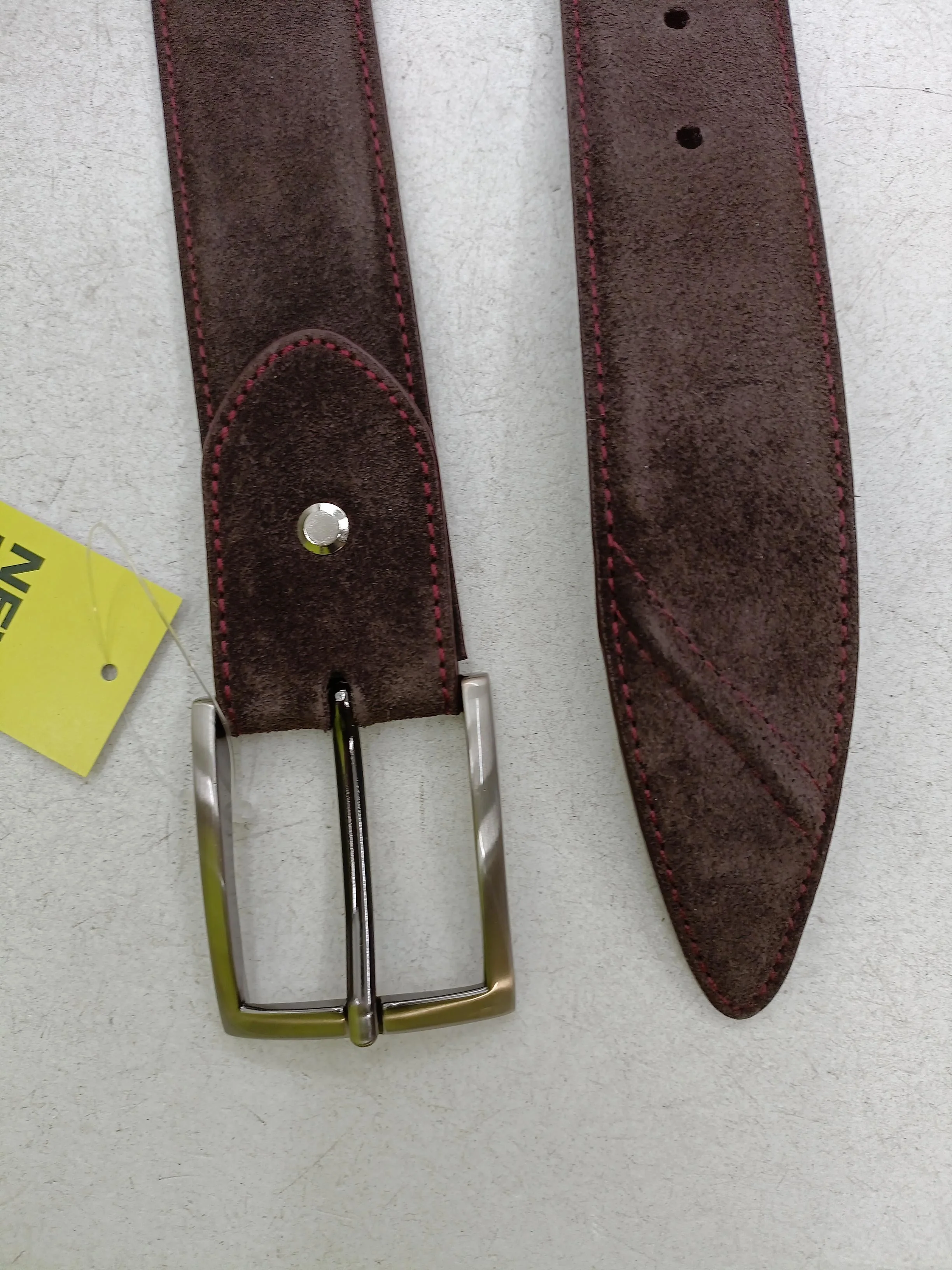 Elliot Rhodes Men's Belt Brown 100% Suede Dress Belt - Image 3