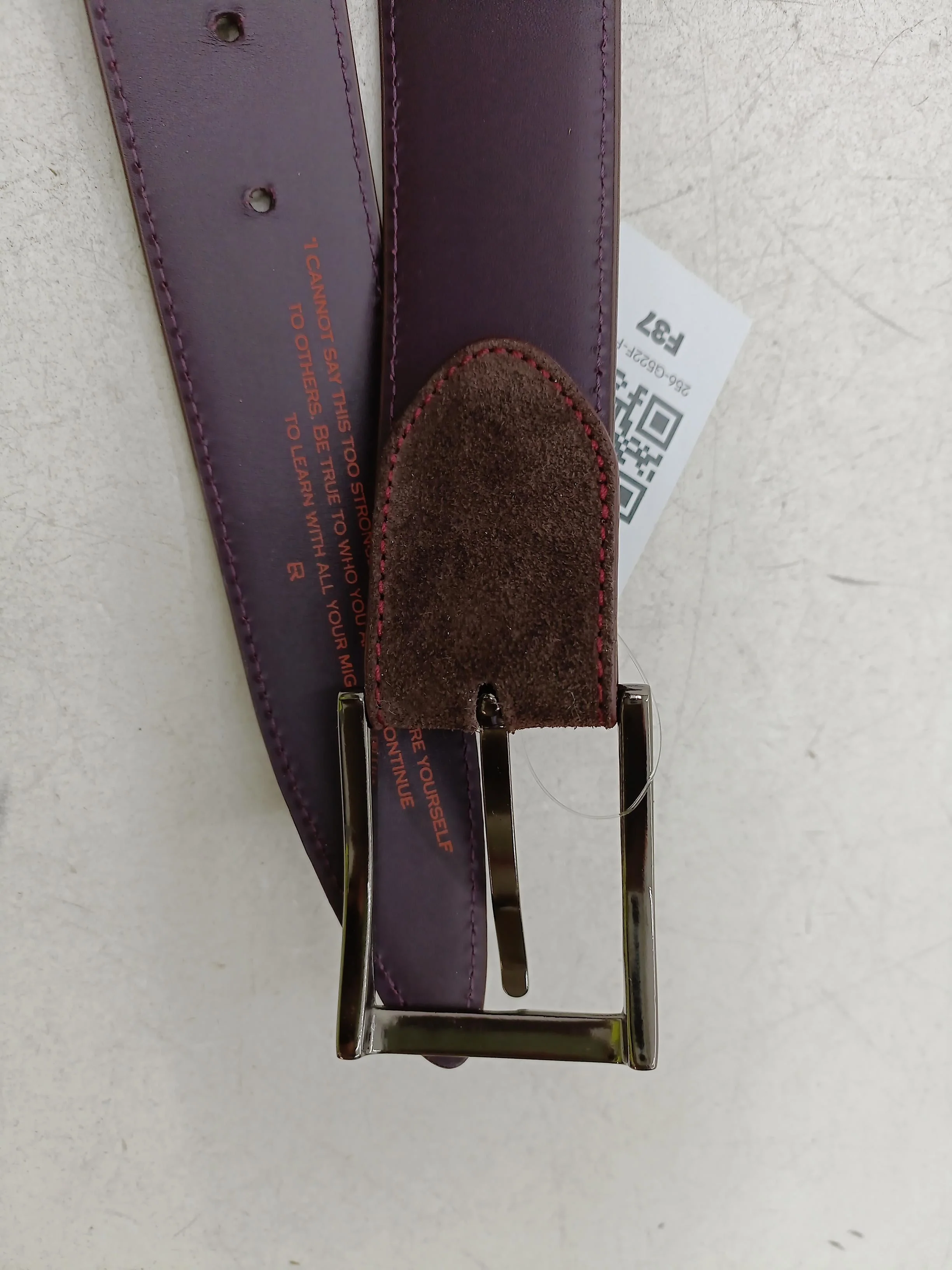 Elliot Rhodes Men's Belt Brown 100% Suede Dress Belt - Image 4