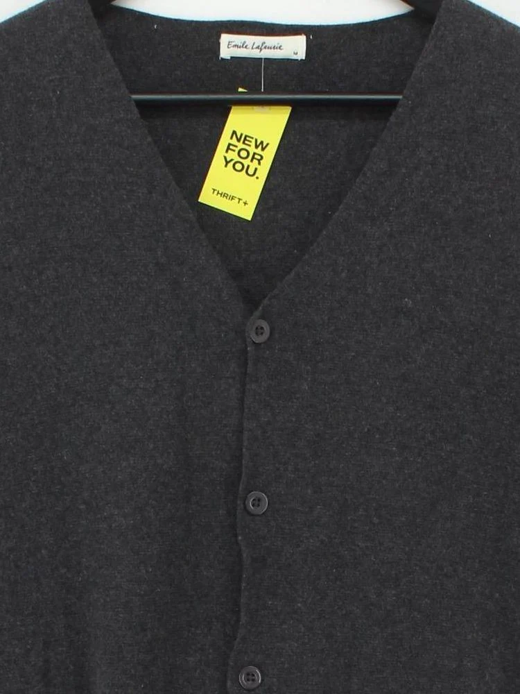 Emile Lafaurie Men's Coat M Grey Wool with Cashmere Overcoat - Image 3