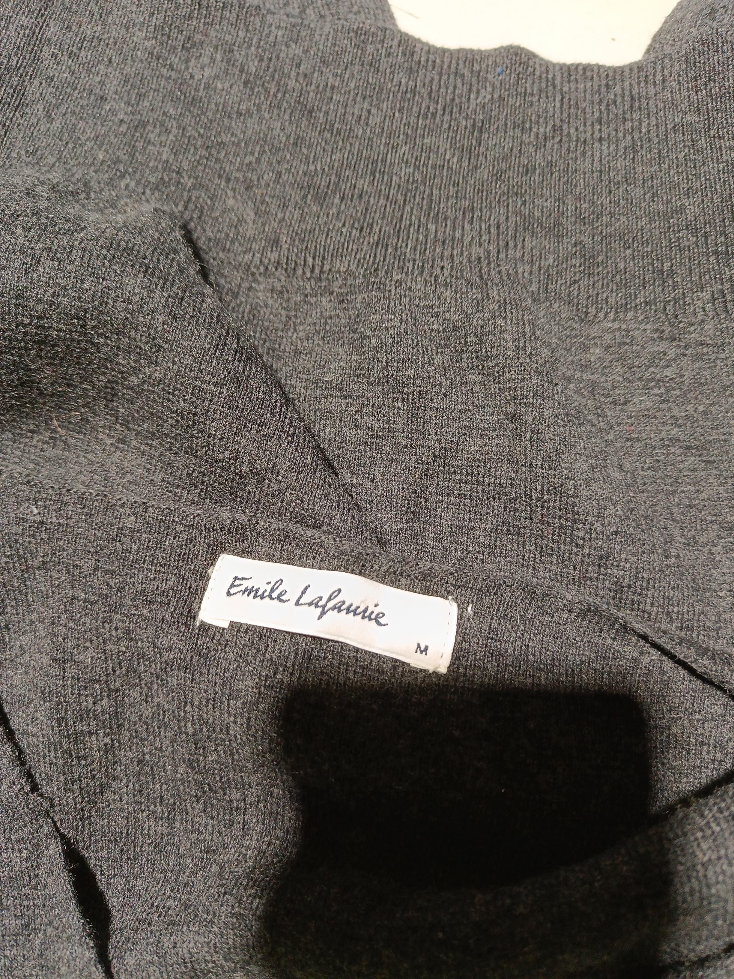 Emile Lafaurie Men's Coat M Grey Wool with Cashmere Overcoat - Image 5