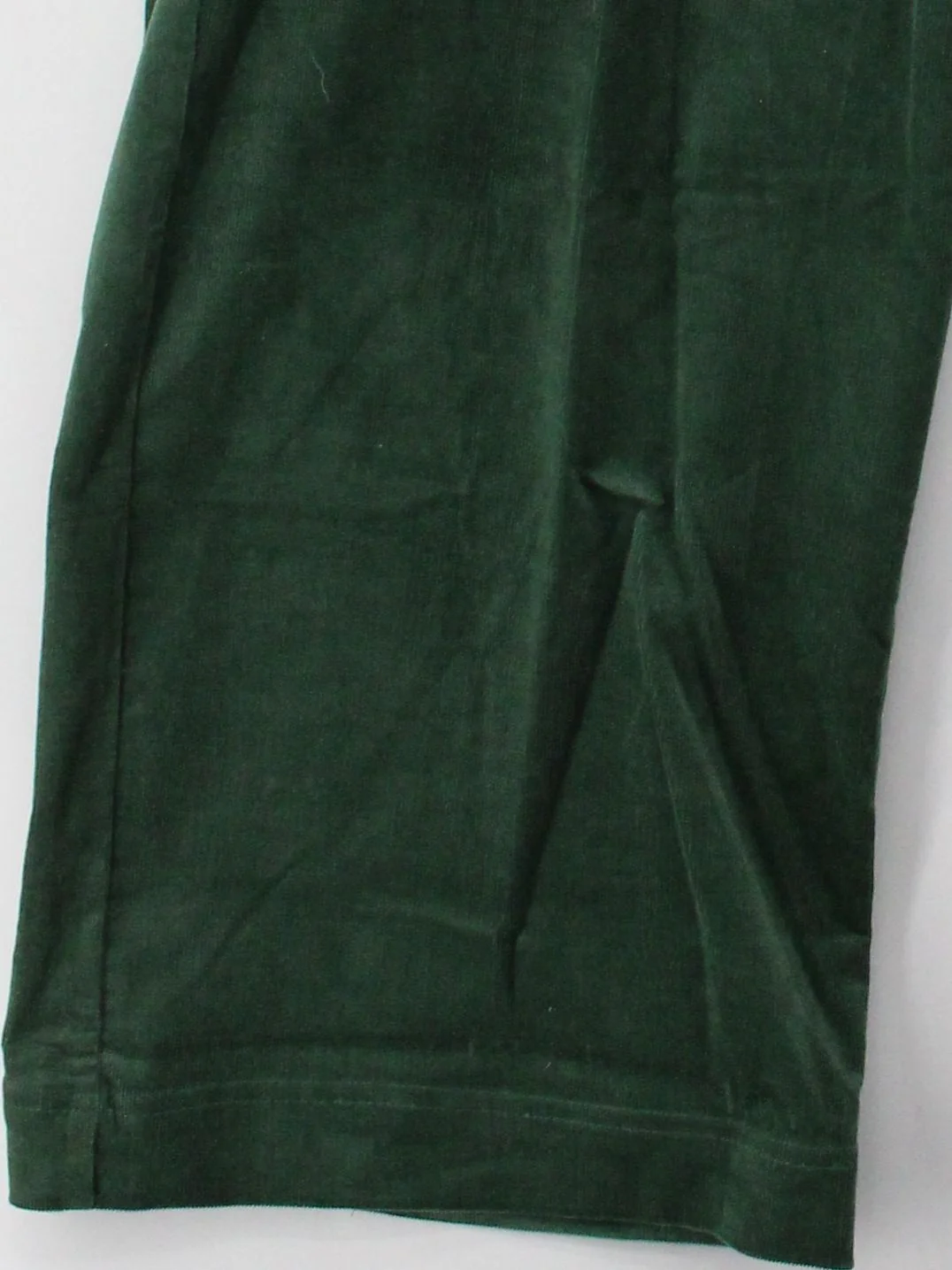 Emily And Fin Men's Trousers W 42 in Green Cotton with Elastane Wide-Leg Capri - Image 4