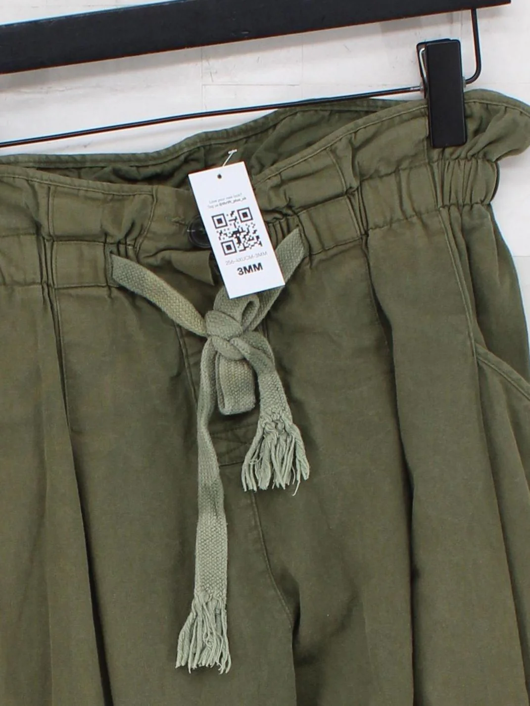 Emin&Paul Women's Trousers S Green 100% Cotton Tapered Sweatpants - Image 3