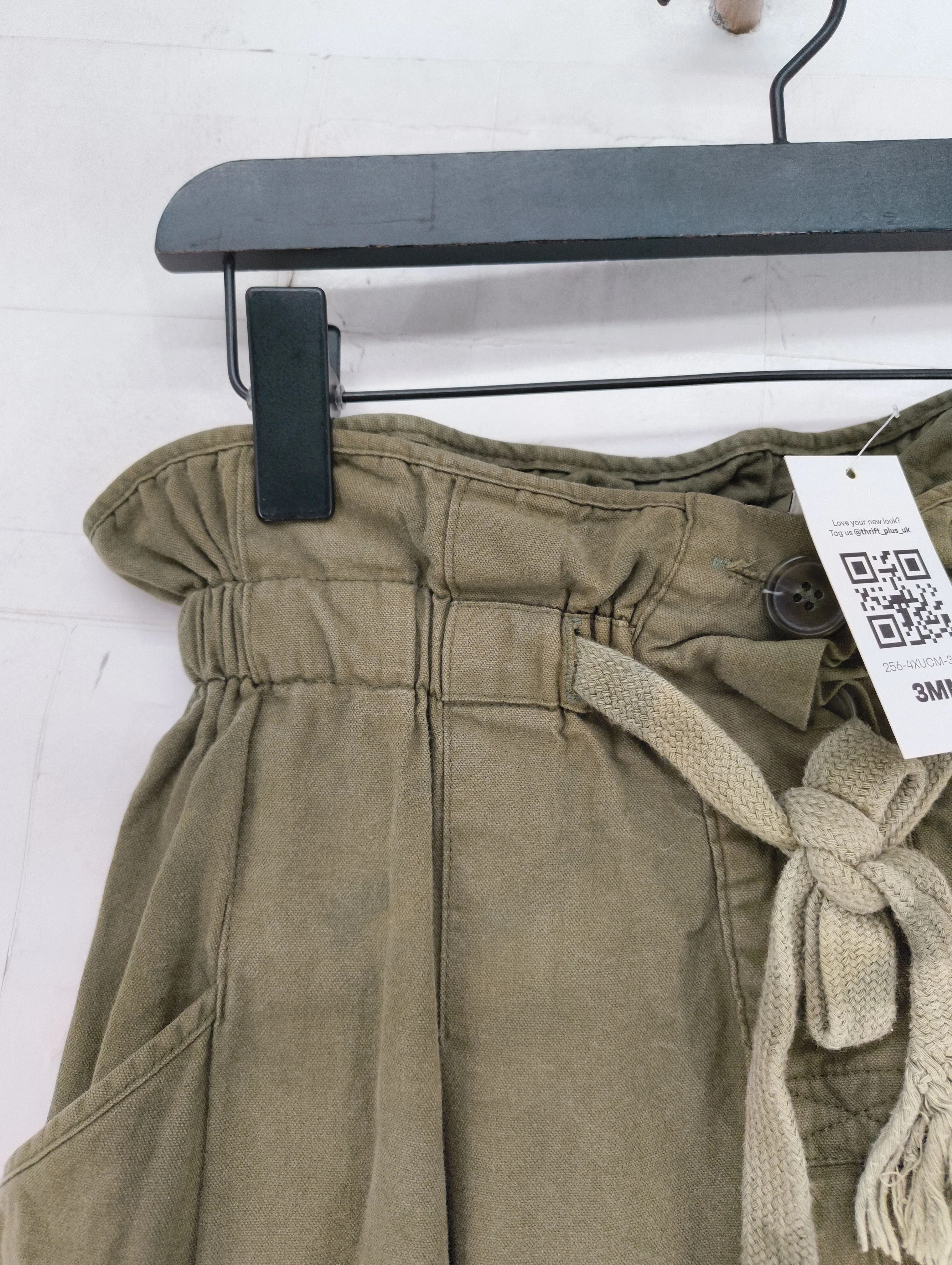Emin&Paul Women's Trousers S Green 100% Cotton Tapered Sweatpants - Image 5