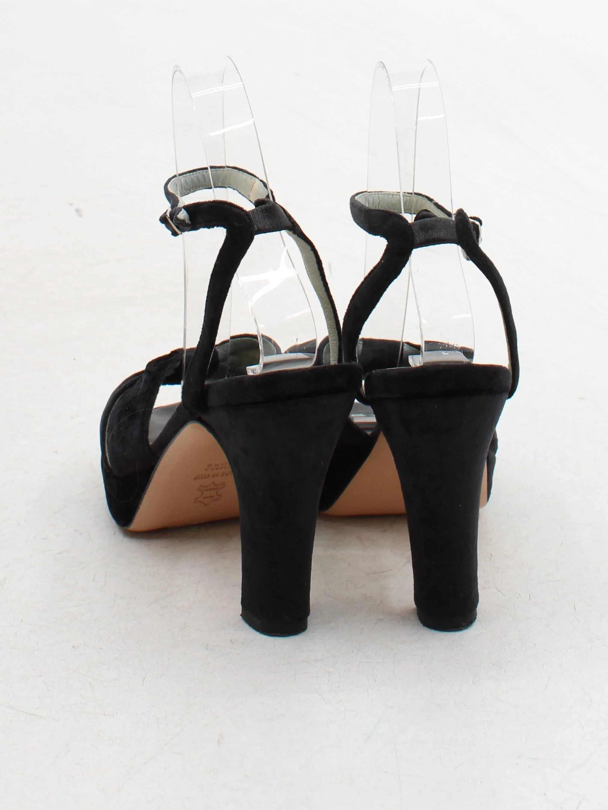 Emma Hope Women's Heels UK 4 Black 100% Suede Platform - Image 3