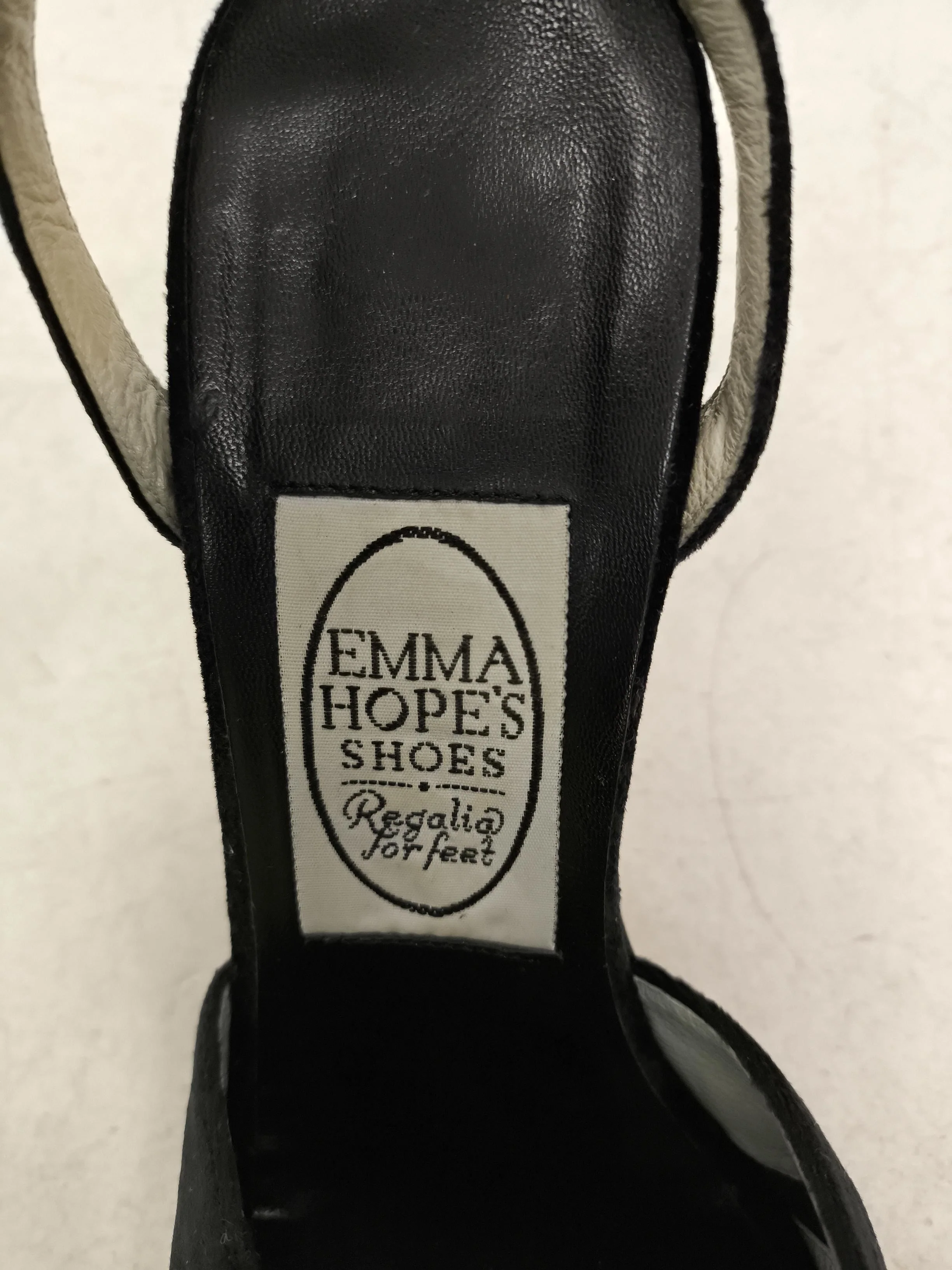 Emma Hope Women's Heels UK 4 Black 100% Suede Platform - Image 6