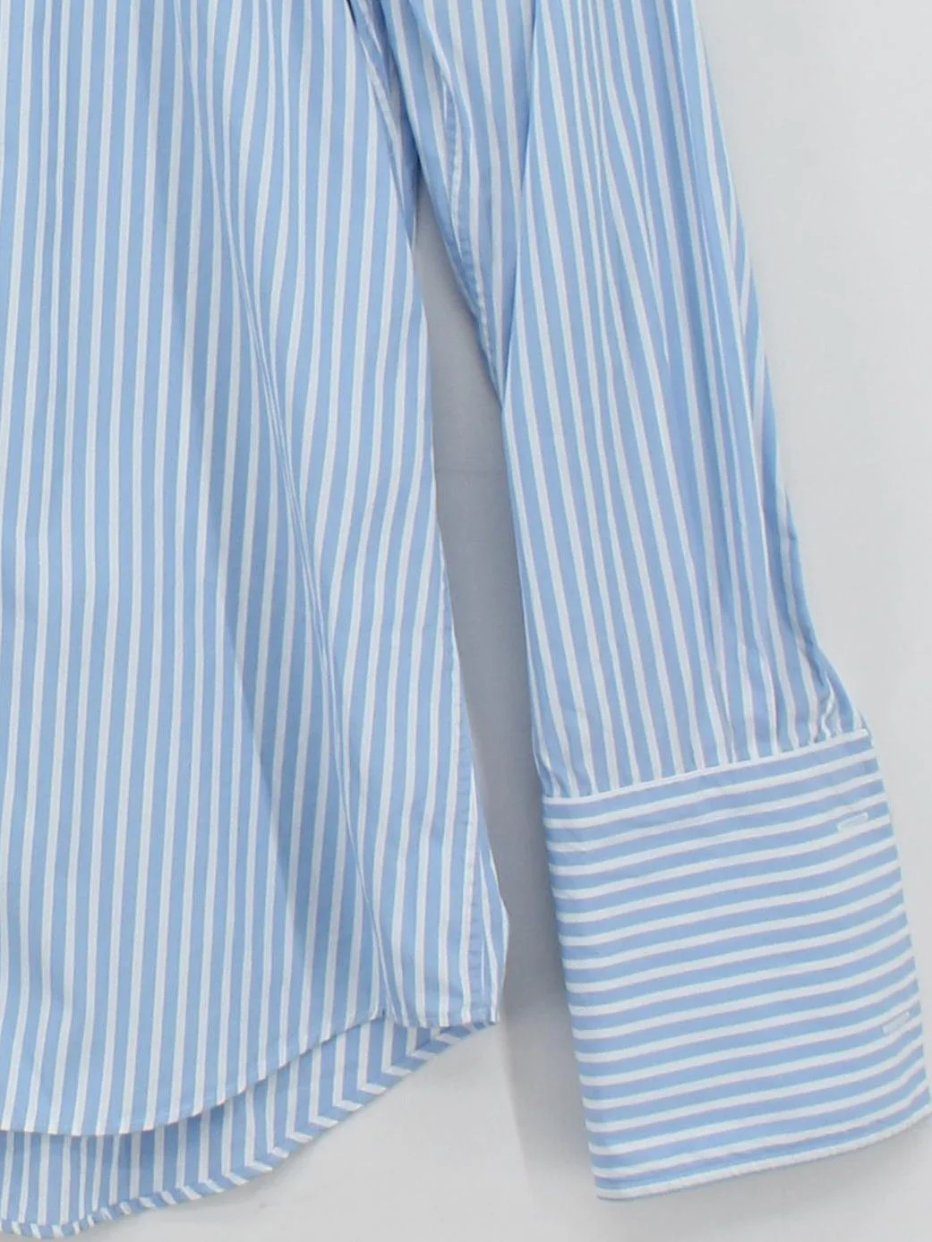 Emmett Men's Shirt Chest: 44 in Blue Striped 100% Other Basic - Image 4