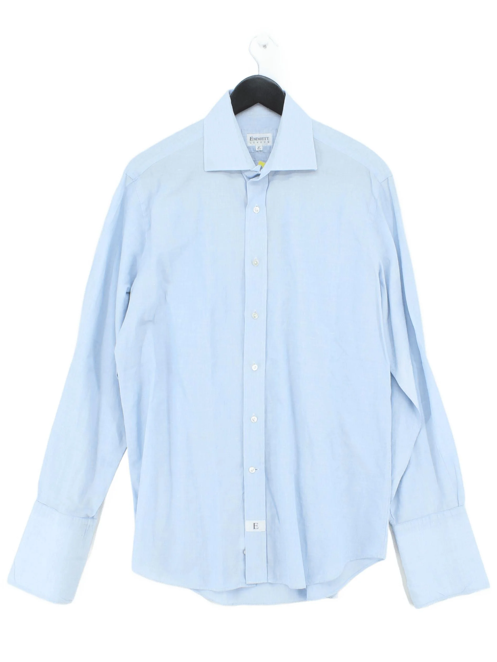 Emmett Men's Shirt L Blue 100% Cotton Basic