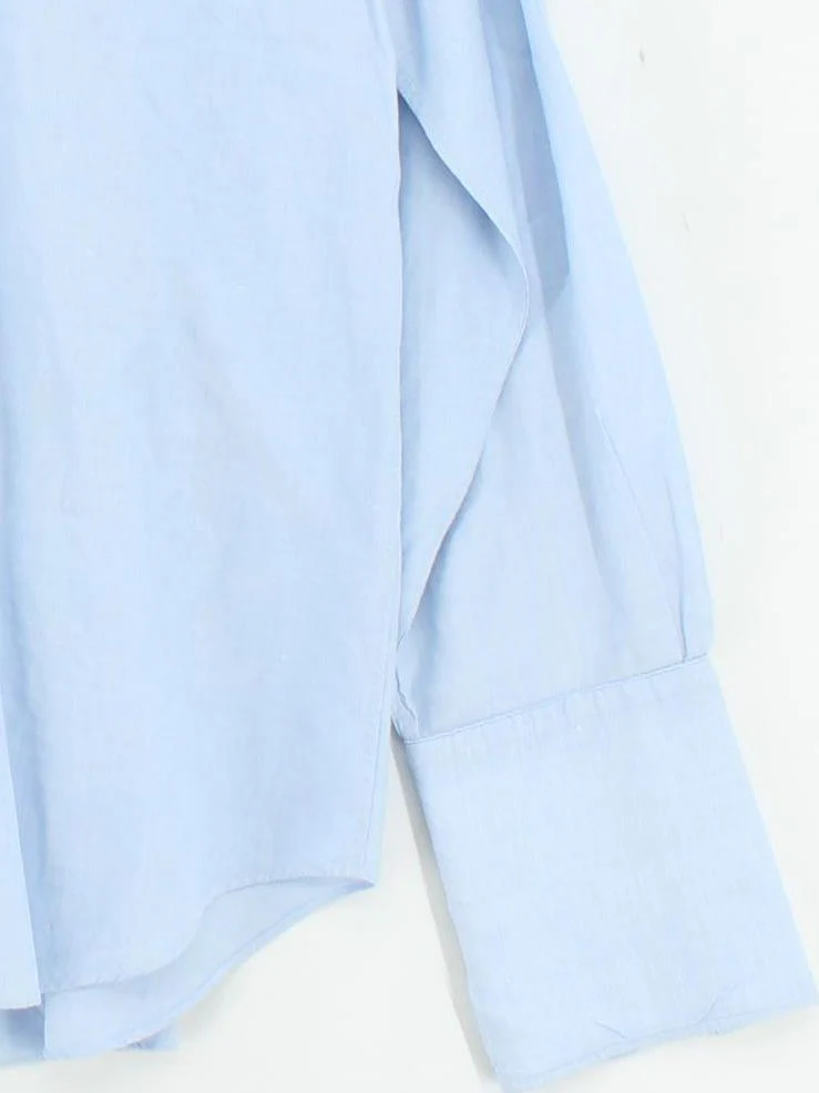 Emmett Men's Shirt L Blue 100% Cotton Basic - Image 4