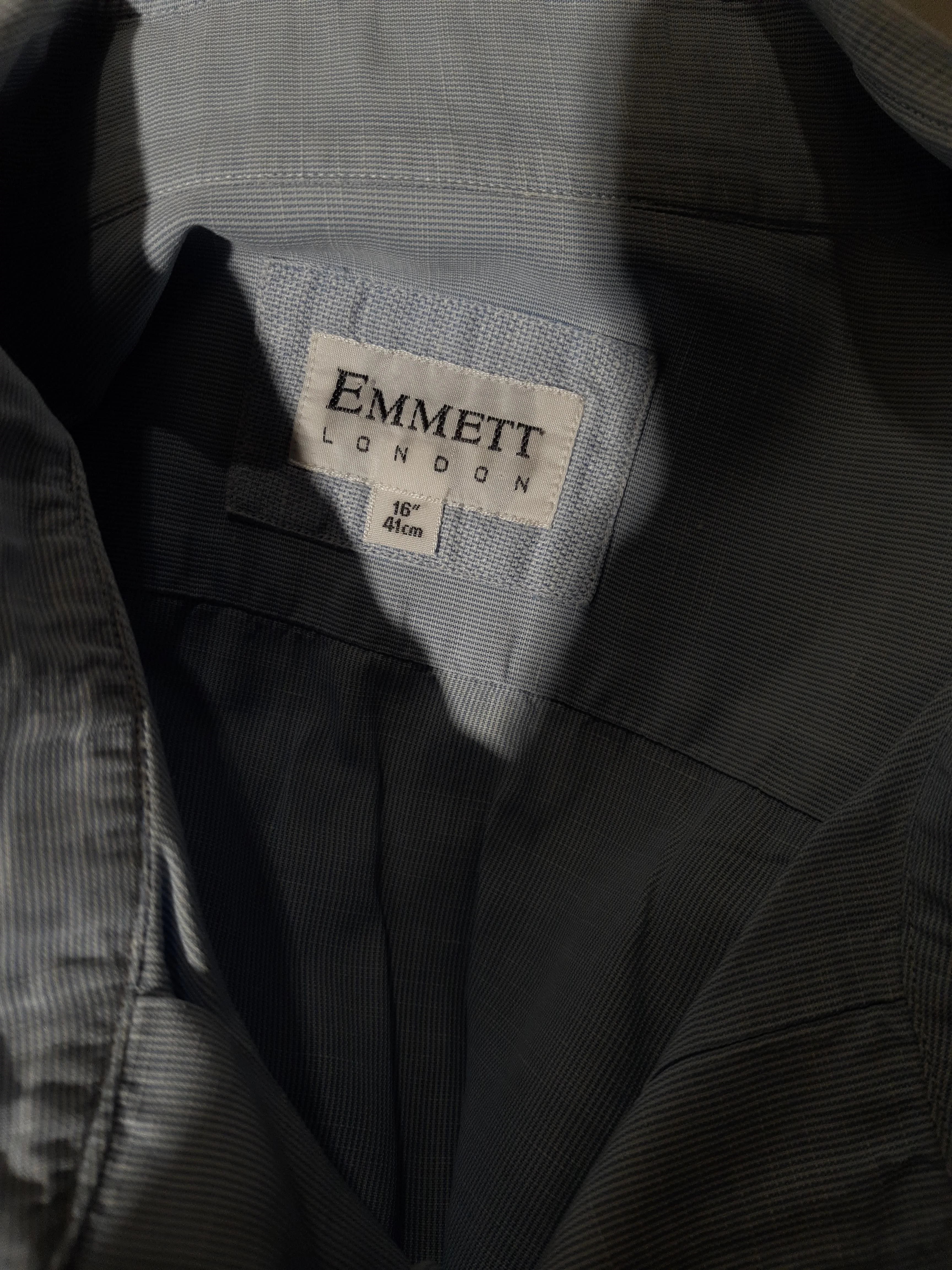 Emmett Men's Shirt L Blue 100% Cotton Basic - Image 5