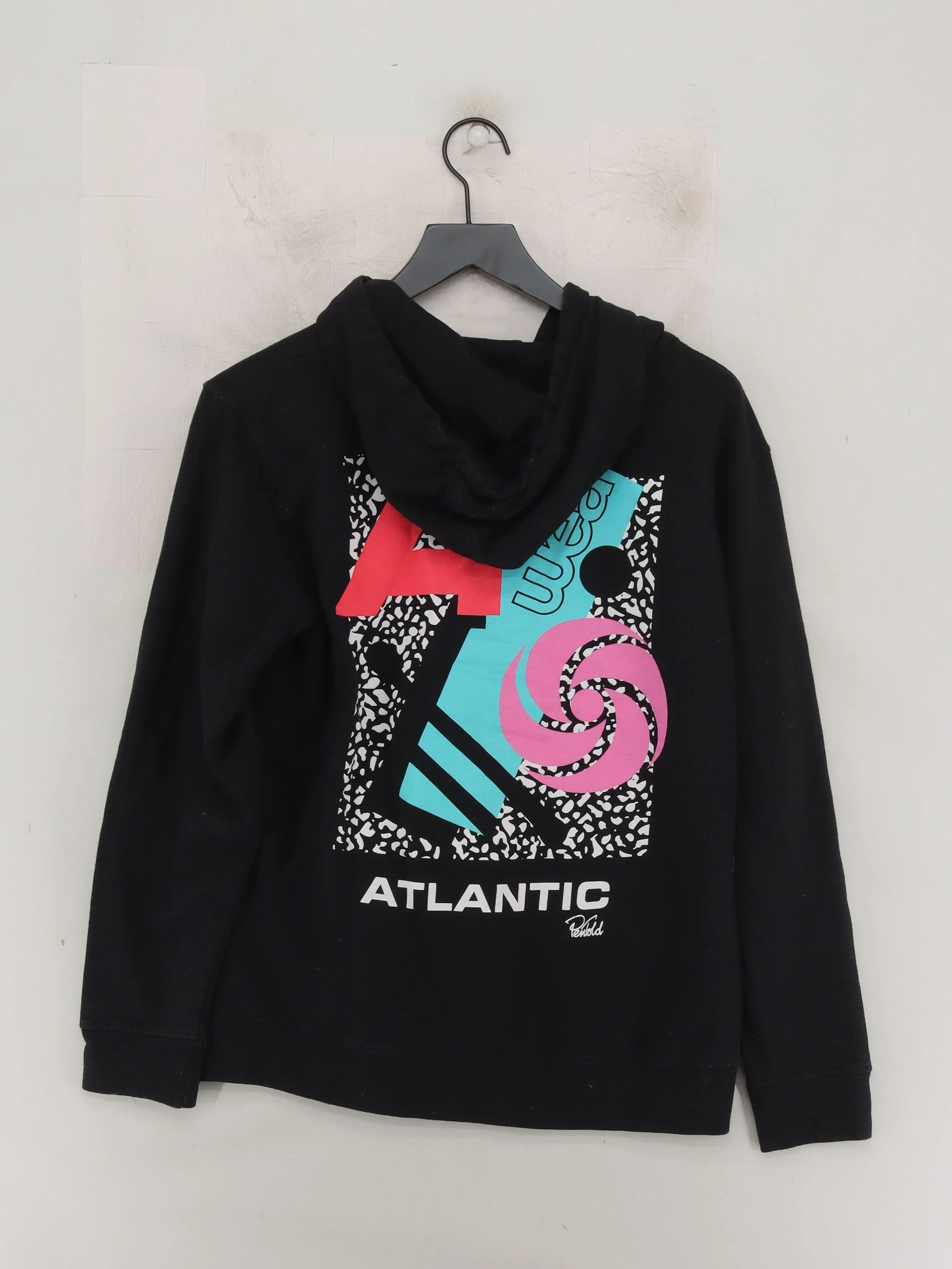 EMP Men's Hoodie M Black Graphic Cotton with Polyester Pullover - Image 2
