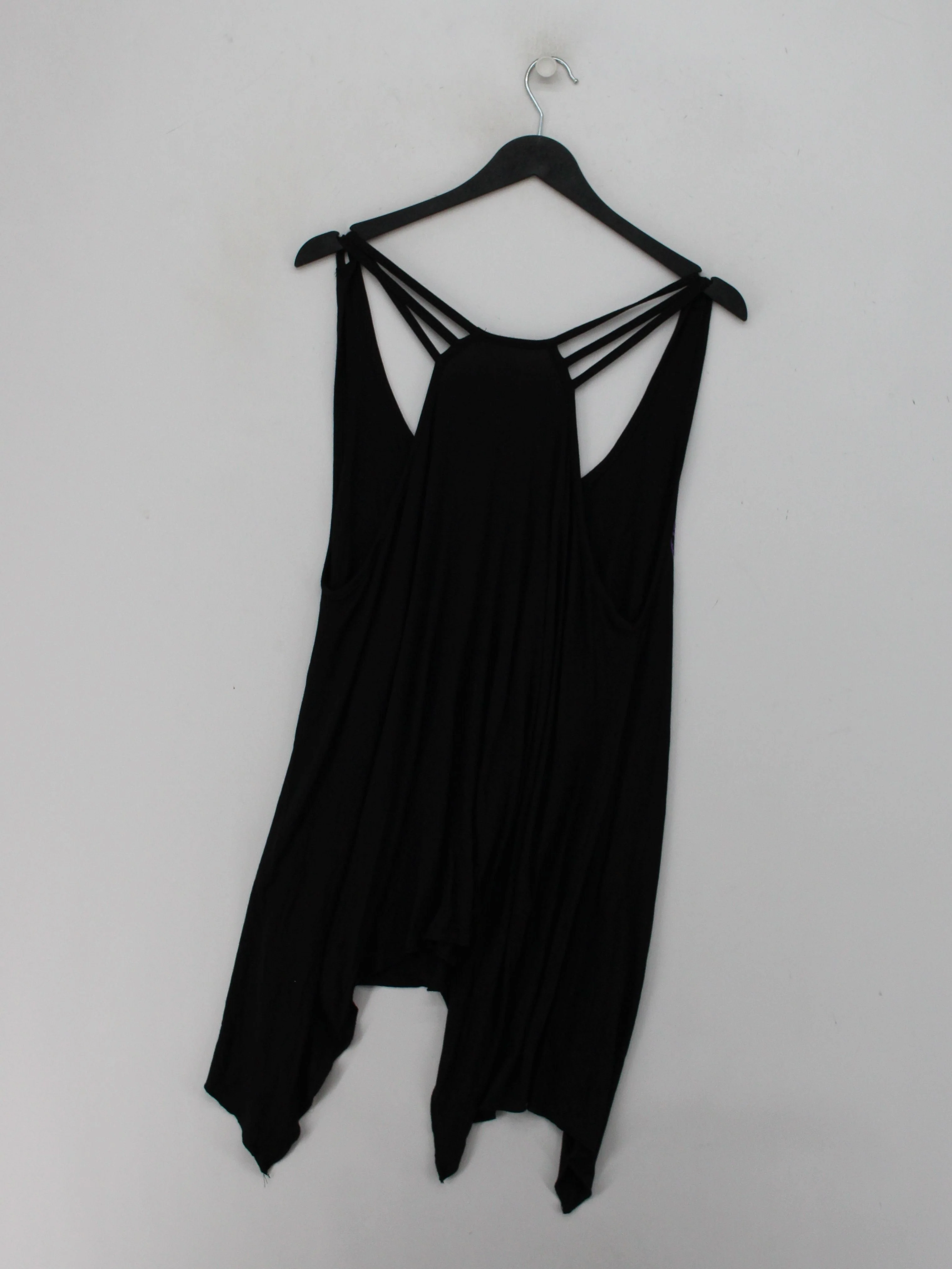 EMP Women's T-Shirt L Black Graphic Viscose with Elastane Sleeveless Basic - Image 2