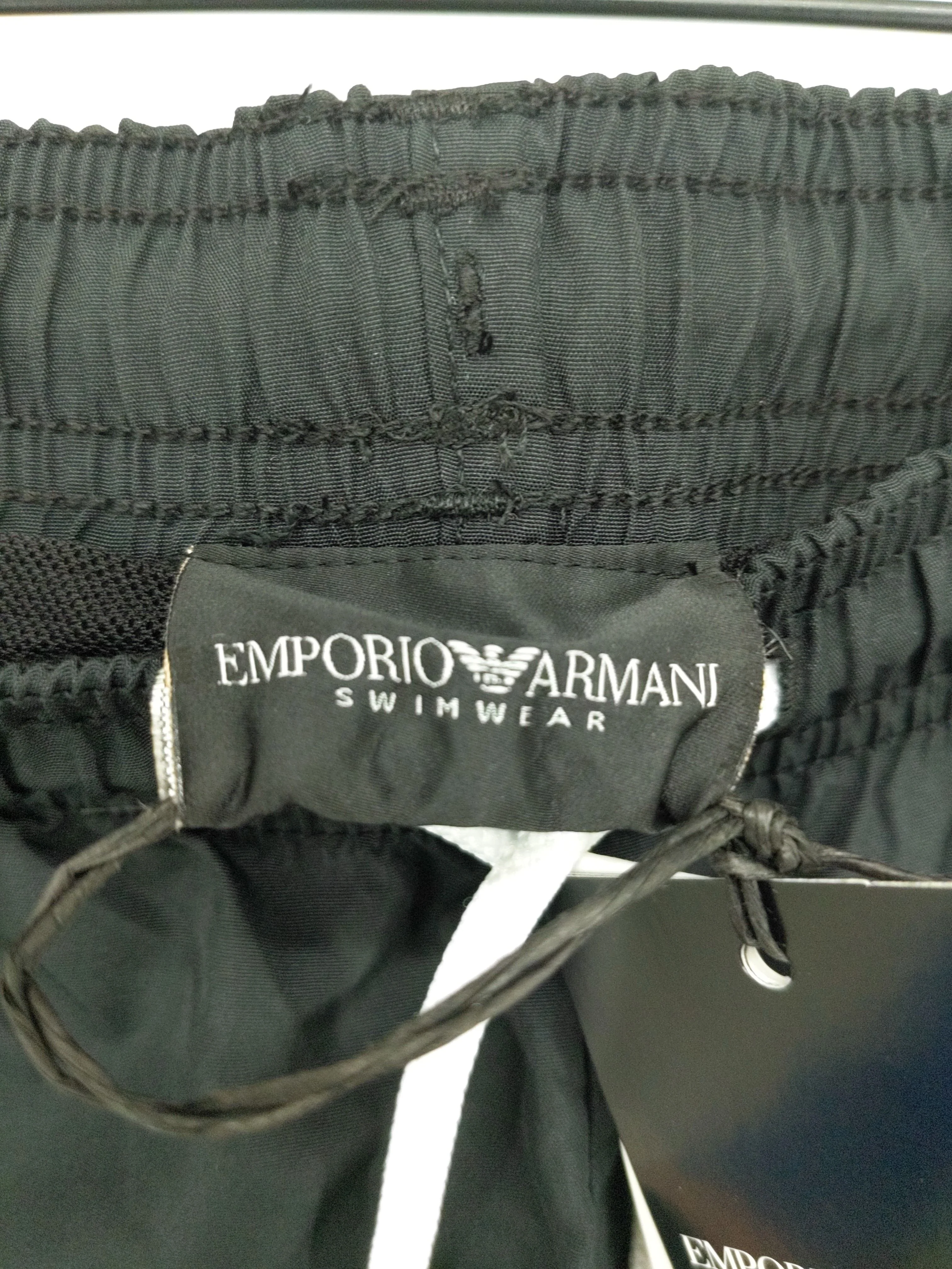 Emporio Armani athletic swim trunks in black RRP £60 - Image 5