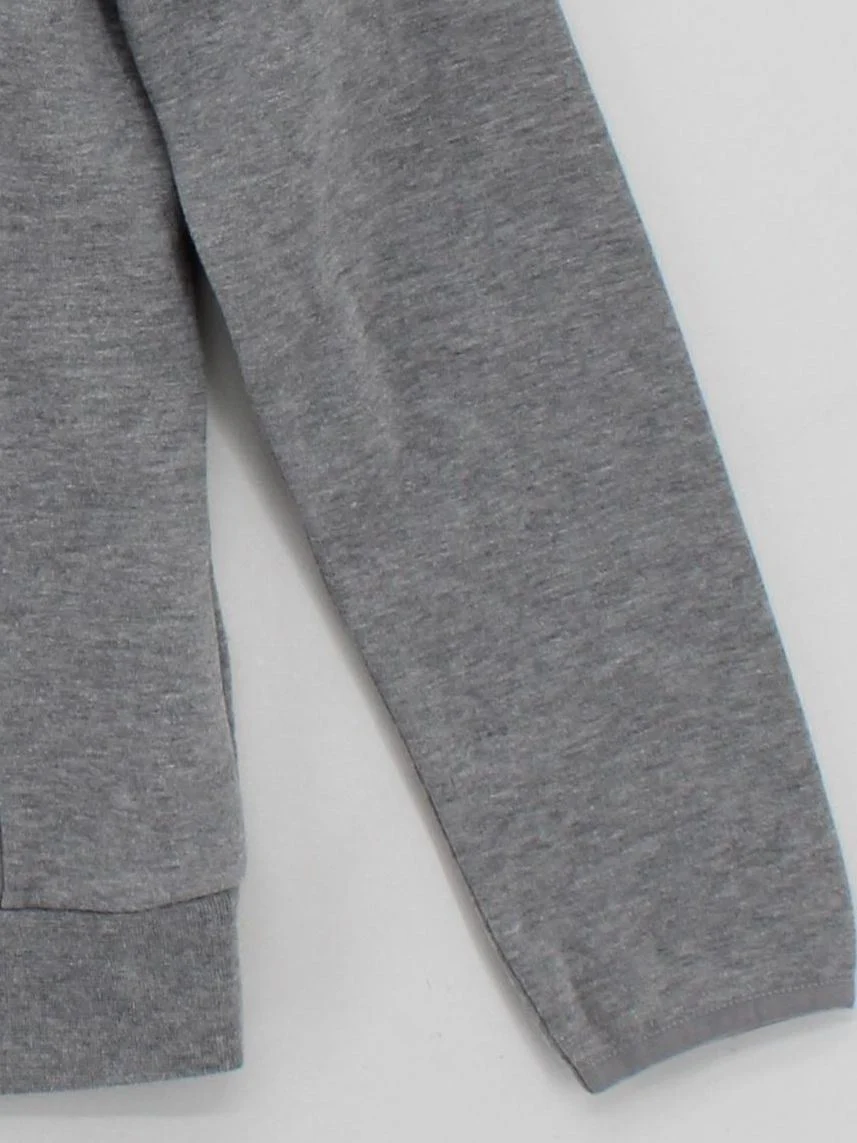 Emporio Armani Men's Hoodie M Grey Cotton with Polyester Pullover - Image 4
