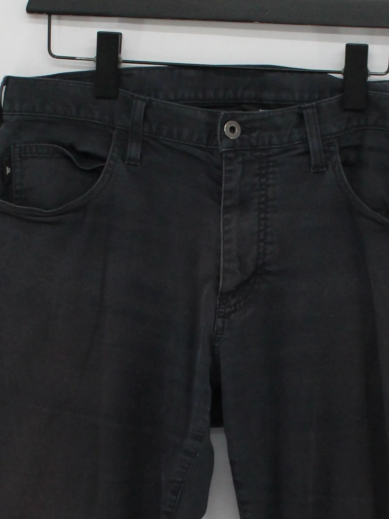 Emporio Armani Men's Jeans W 36 in Black Cotton with Elastane Straight - Image 3