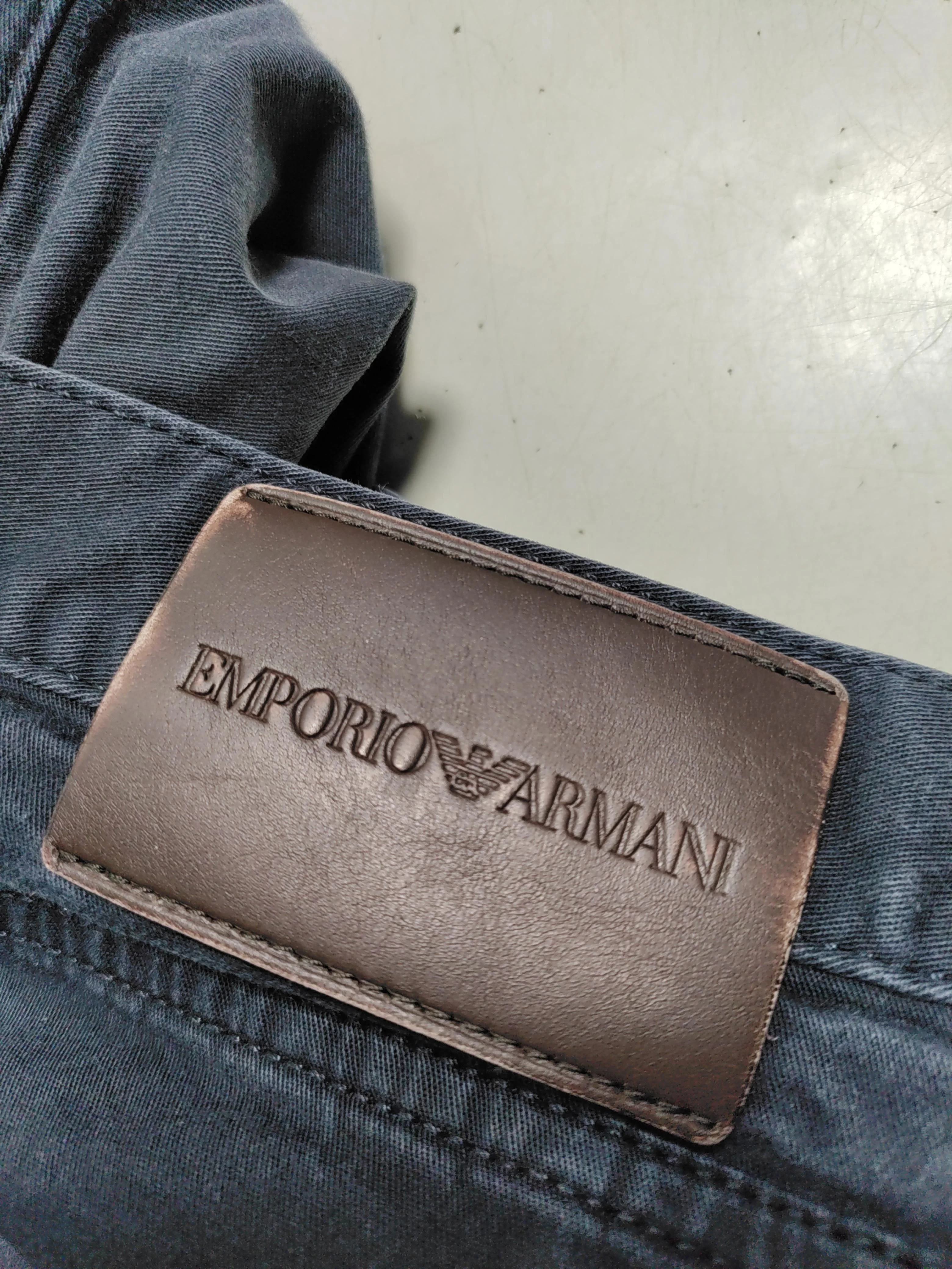 Emporio Armani Men's Jeans W 36 in Black Cotton with Elastane Straight - Image 6