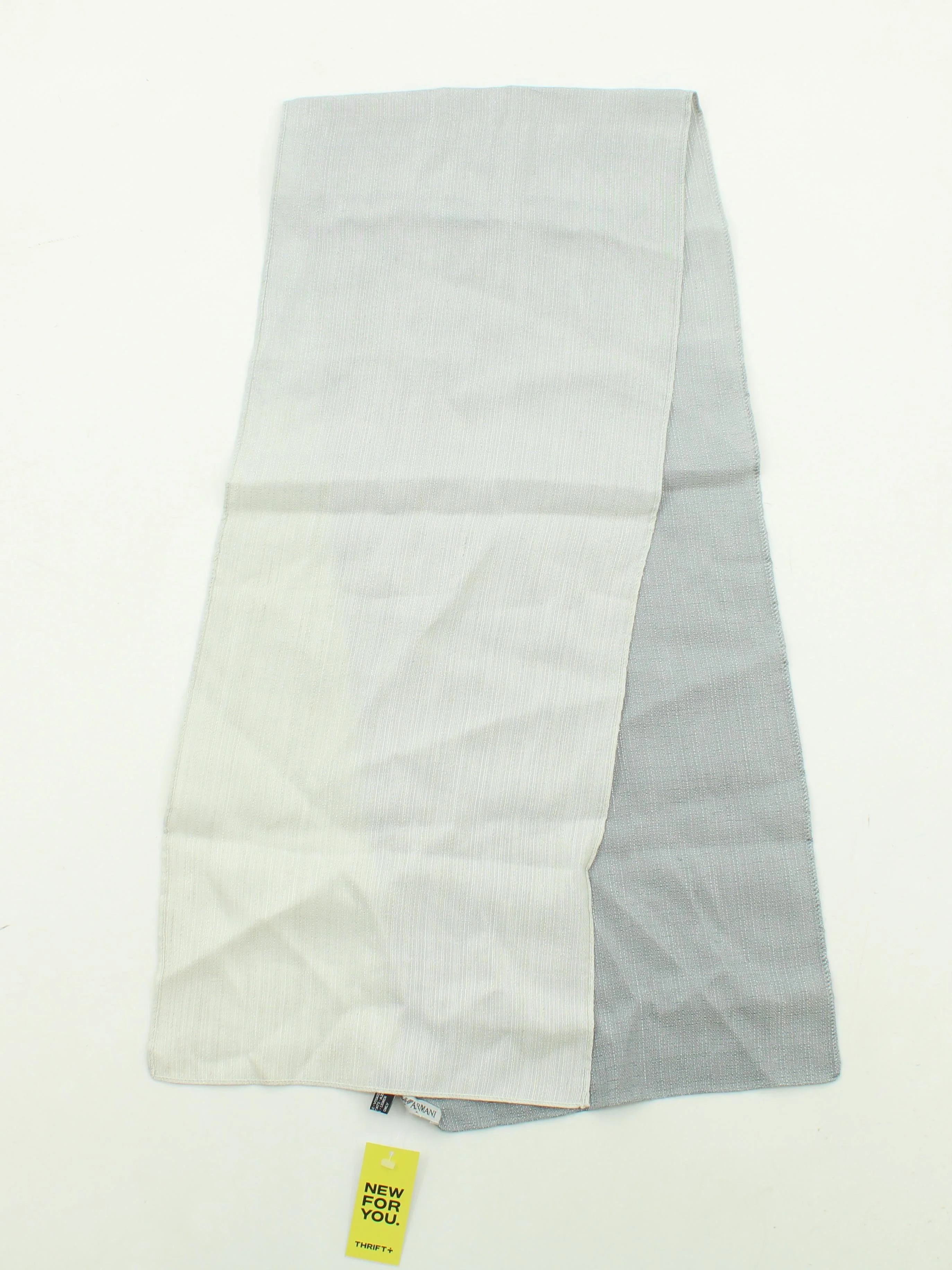 Emporio Armani Men's Scarf Grey Viscose with Acetate, Linen Scarf - Image 2