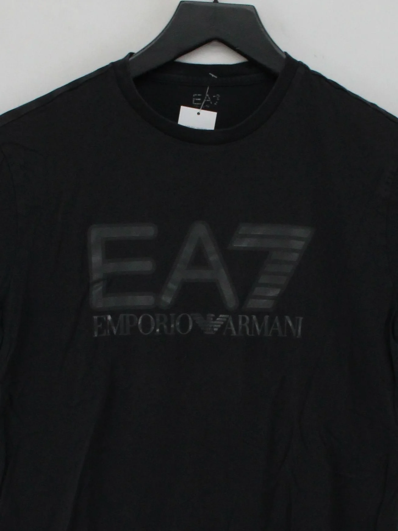 Emporio Armani Men's T-Shirt M Black Graphic 100% Cotton Basic - Image 3