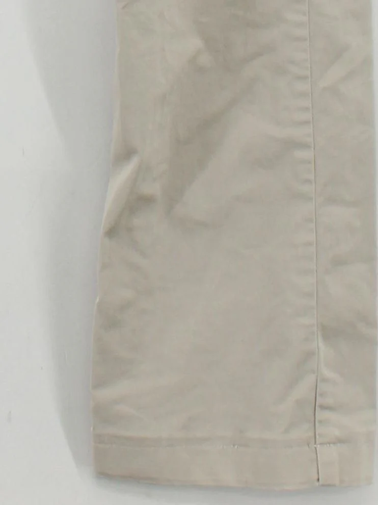 Emporio Armani Men's Trousers W 32 in Cream Cotton with Elastane Tapered Chino - Image 4