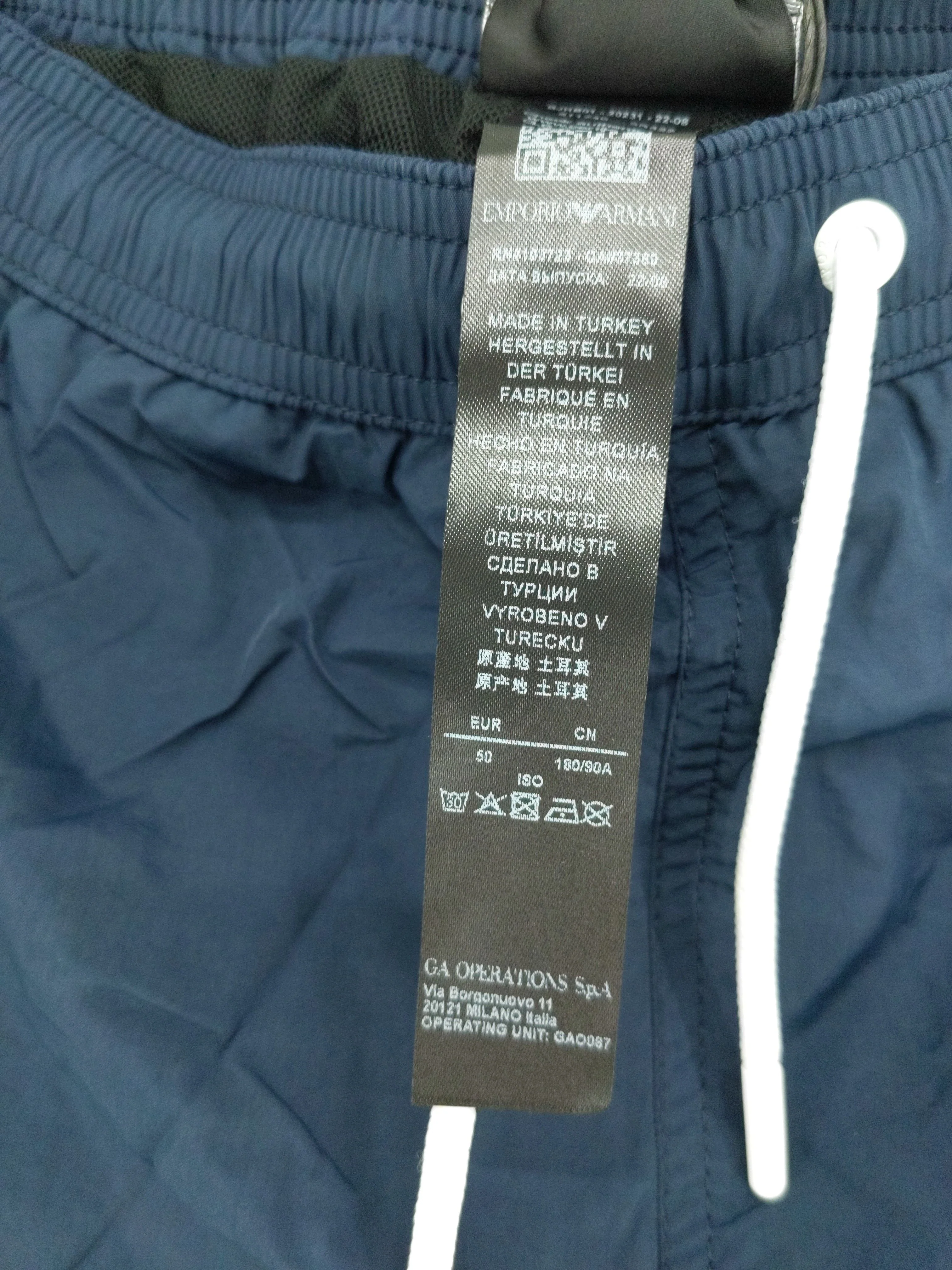 Emporio Armani swim trunks in blue RRP £75 - Image 6