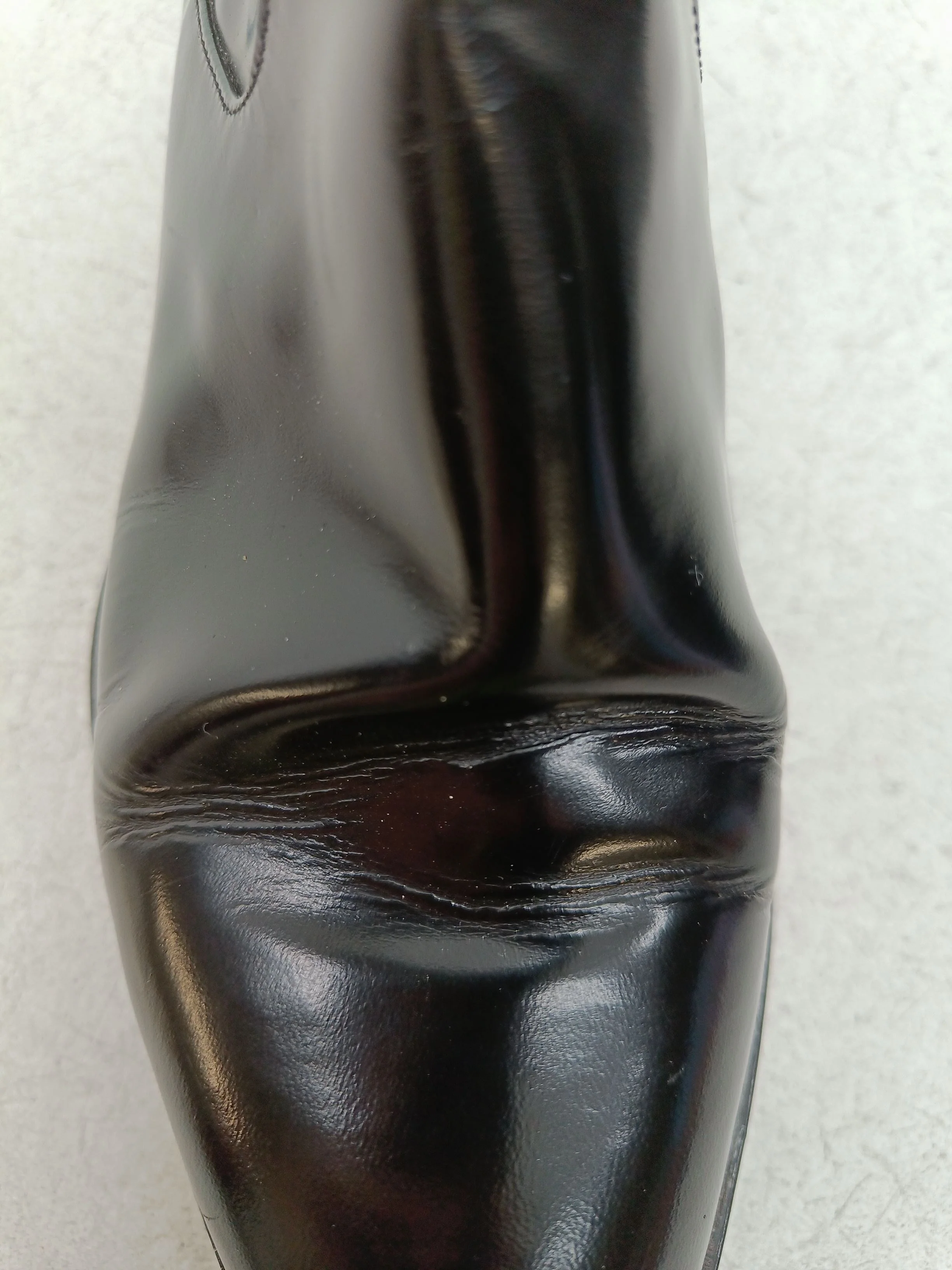 Emporio Armani Women's Boots UK 4 Black 100% Leather Riding Boot - Image 8