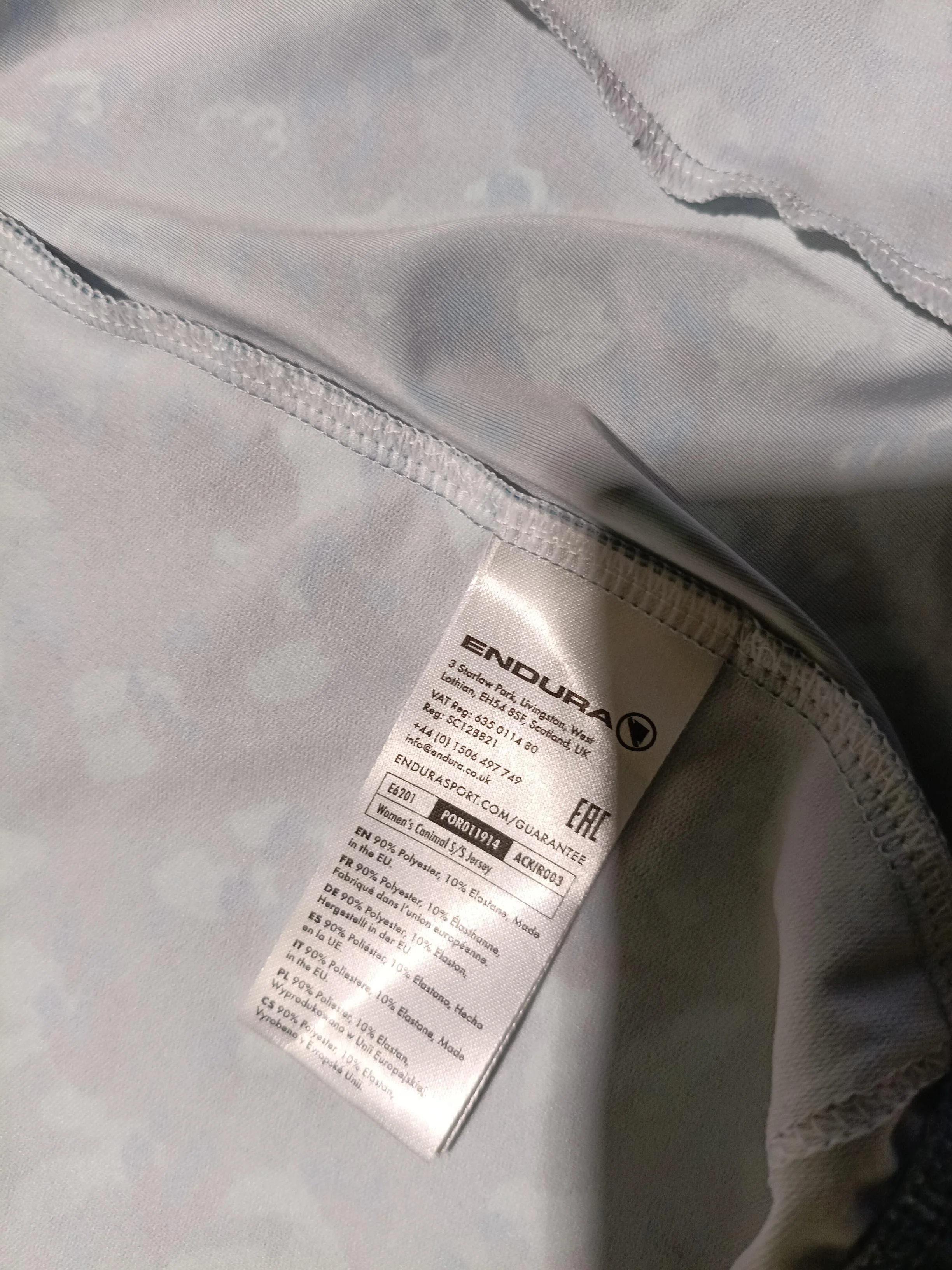 Endura Men's Loungewear S Green Camo Polyester with Elastane Collared Basic - Image 6