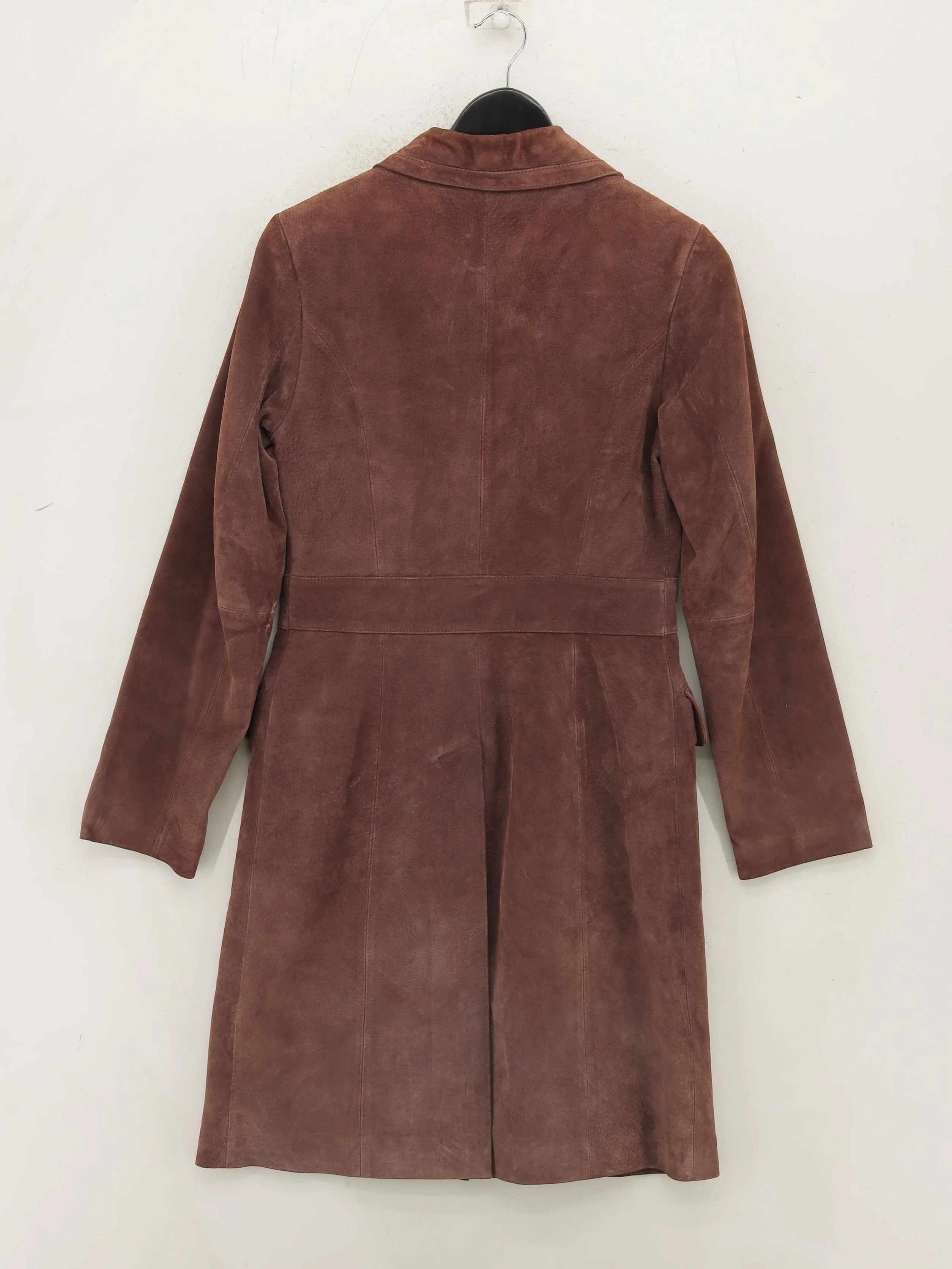 Equation Women's Coat UK 8 Brown Suede with Polyester Overcoat - Image 2