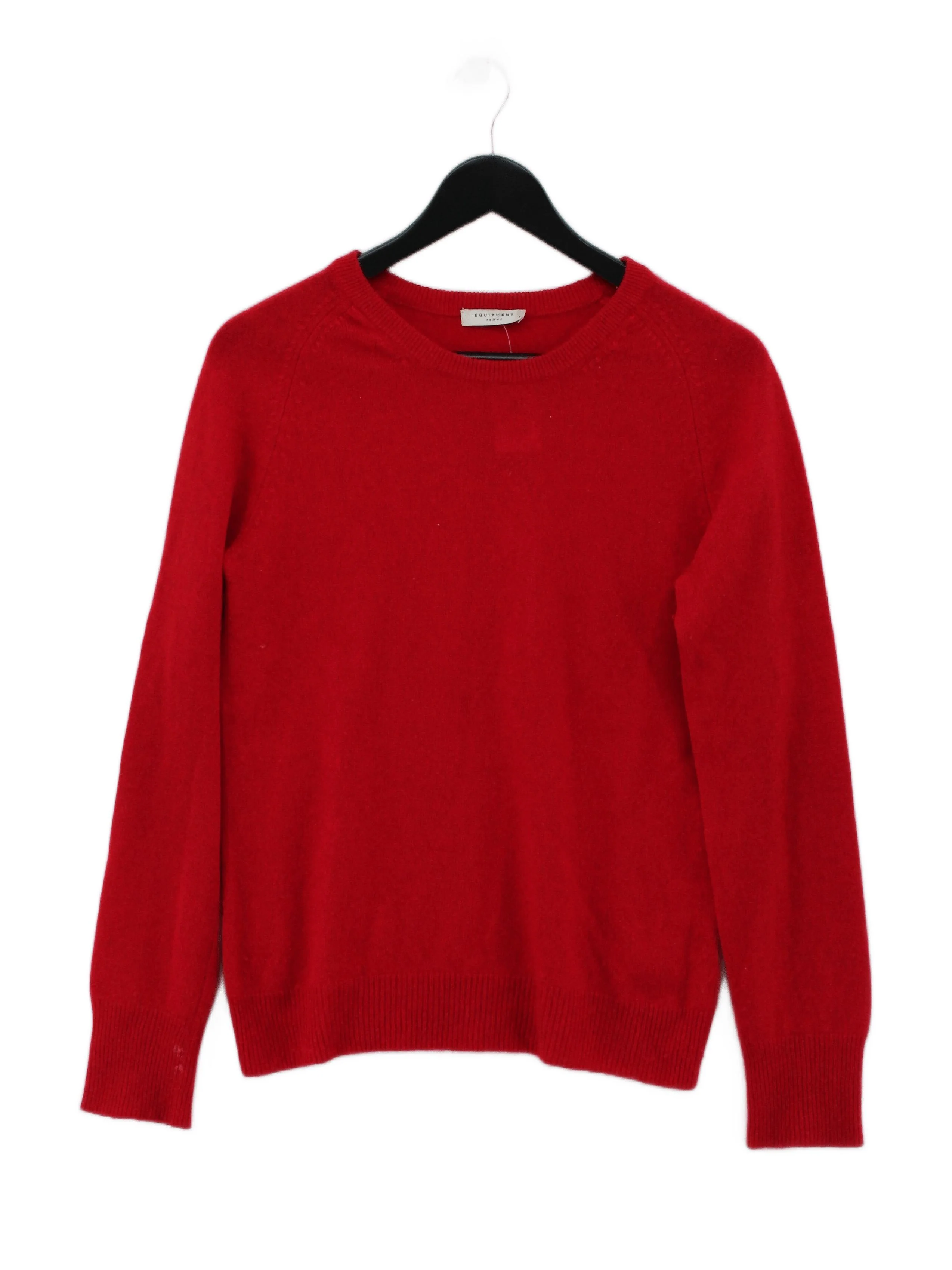 Equipment Women's Jumper S Red 100% Cashmere Crew Neck Pullover