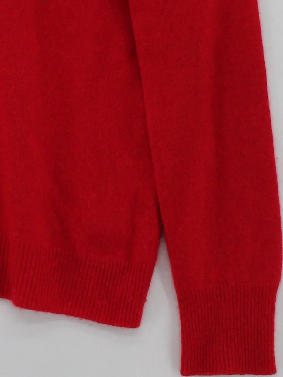 Equipment Women's Jumper S Red 100% Cashmere Crew Neck Pullover - Image 4