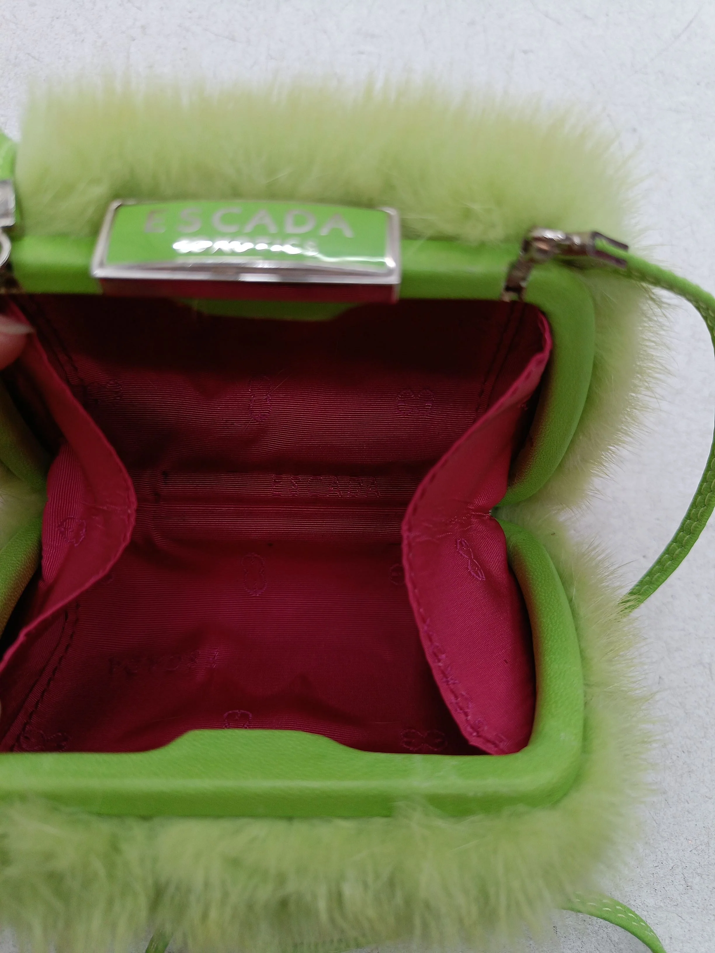 ESCADA Women's Bag Green 100% Other Crossbody - Image 4