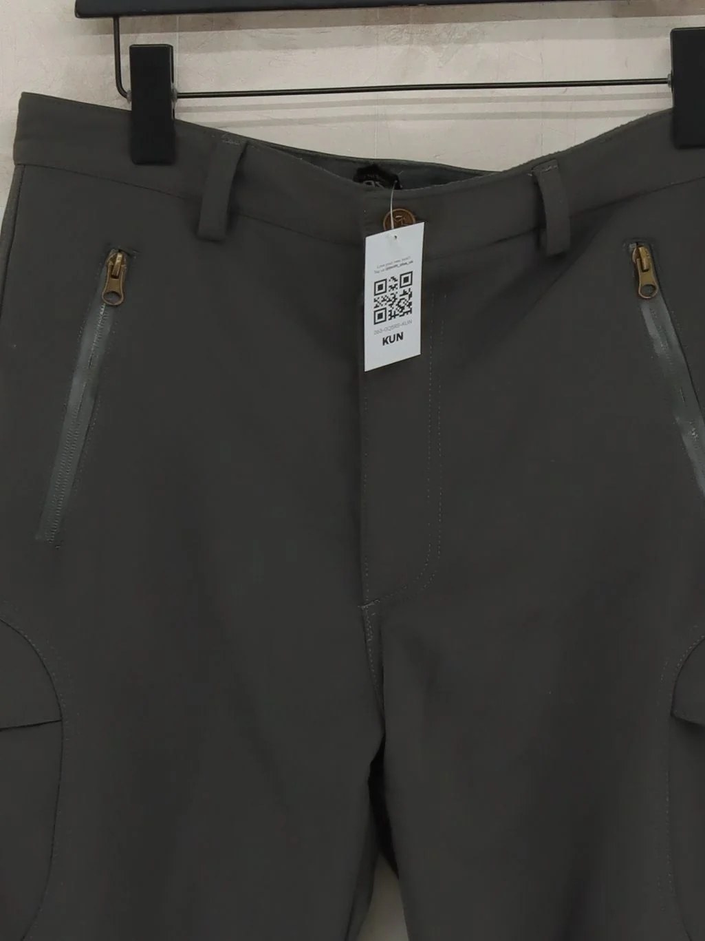 ESDY Men's Trousers M Grey 100% Other Straight Cargo - Image 3