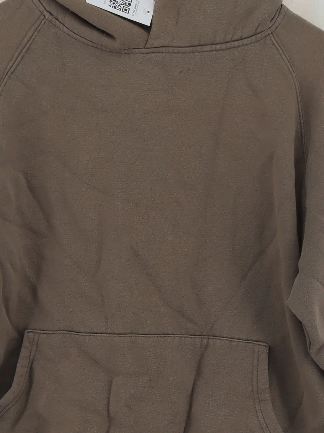 Essentials Men's Hoodie L Brown 100% Cotton Pullover - Image 3