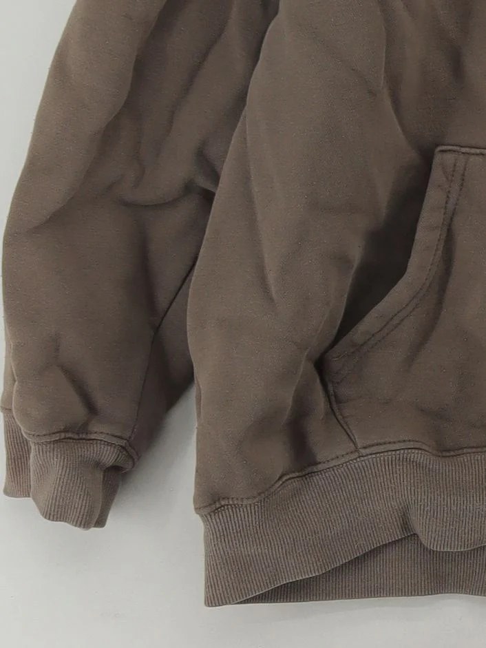 Essentials Men's Hoodie L Brown 100% Cotton Pullover - Image 4