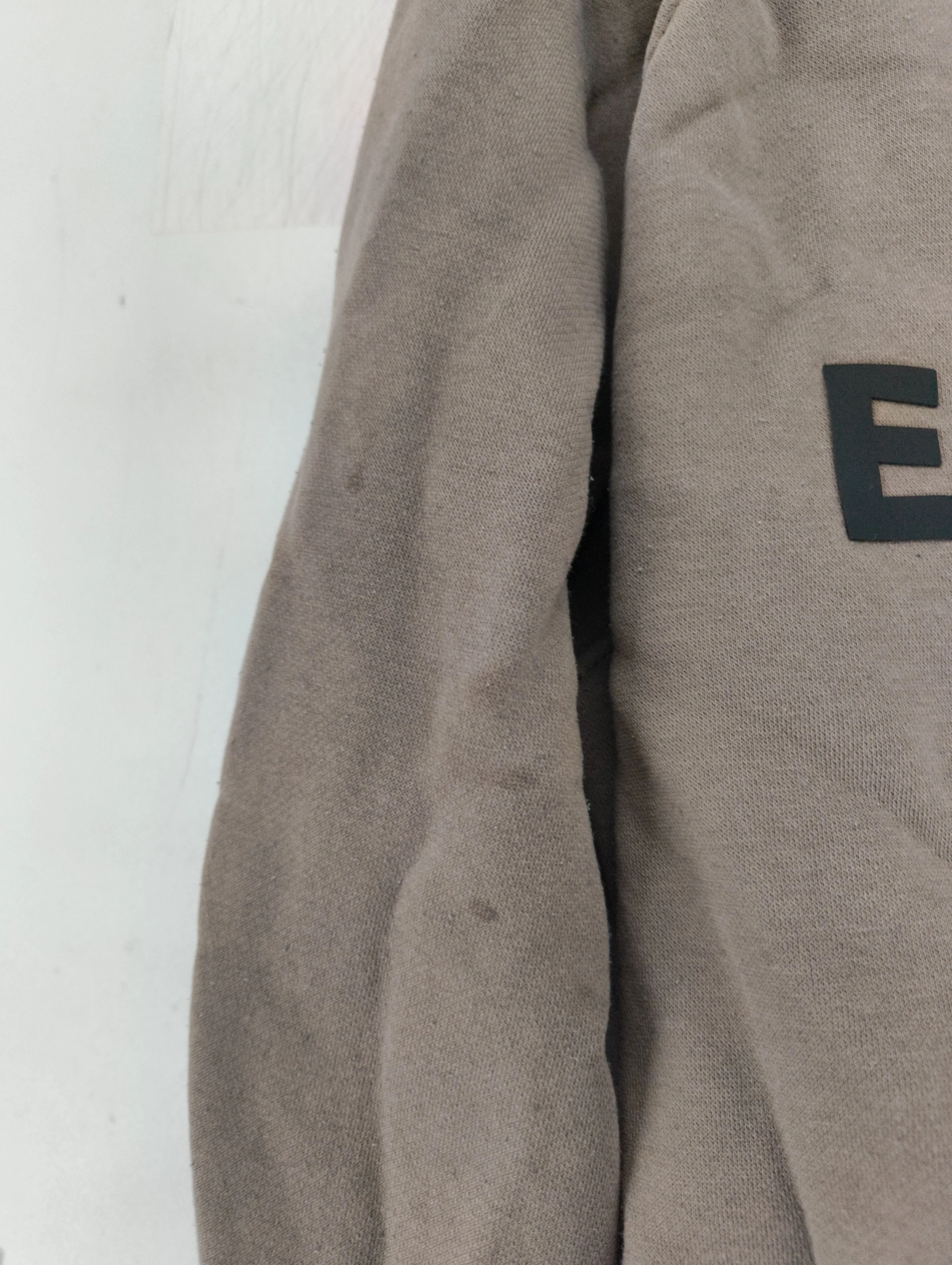 Essentials Men's Hoodie L Brown 100% Cotton Pullover - Image 5