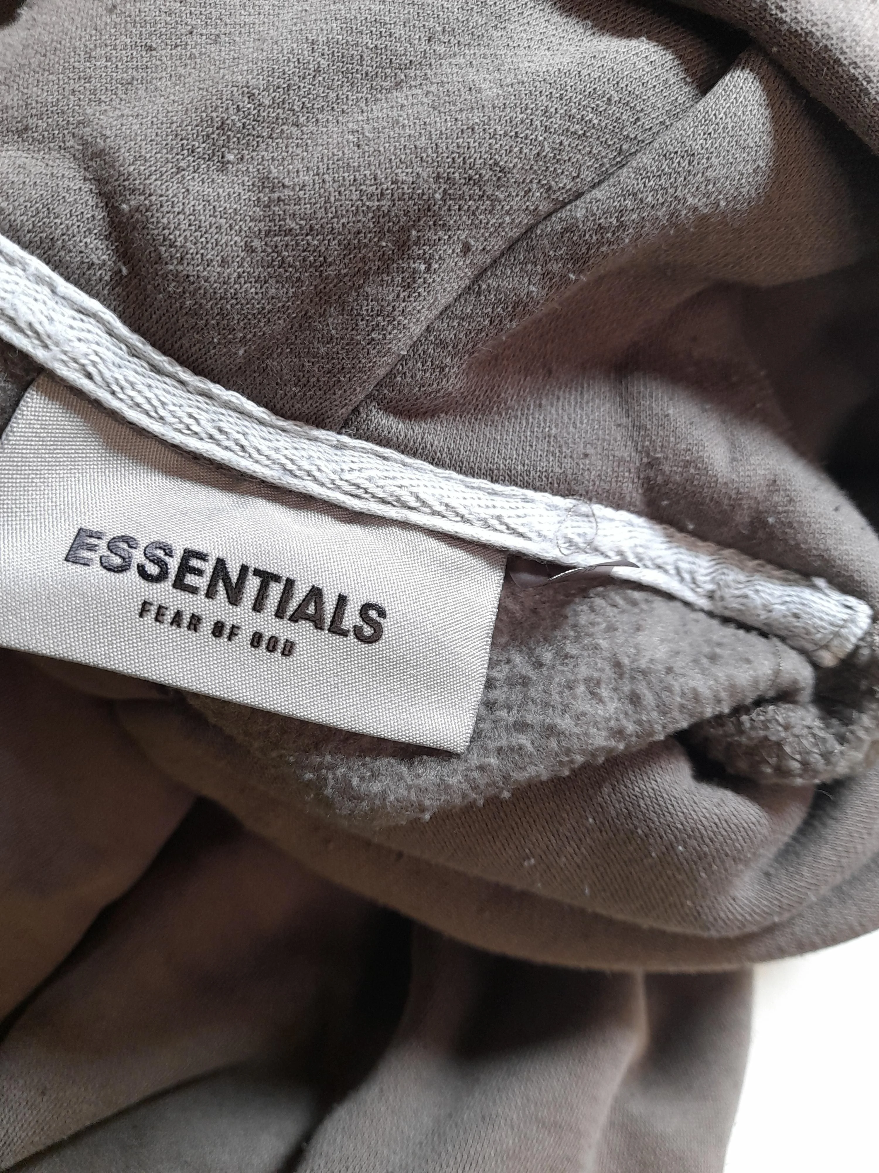Essentials Men's Hoodie L Brown 100% Cotton Pullover - Image 6