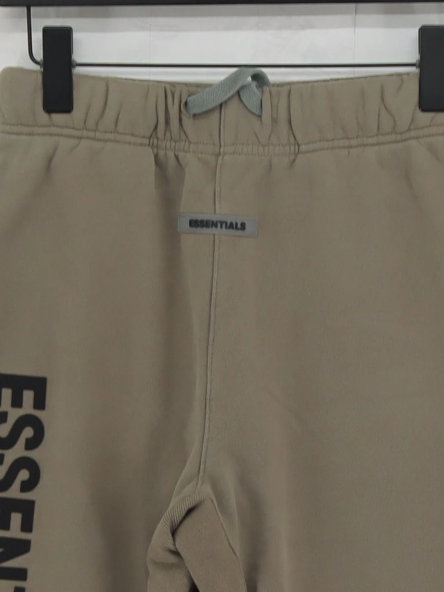 Essentials Men's Sports Bottoms S Tan 100% Cotton Sweatpants - Image 3