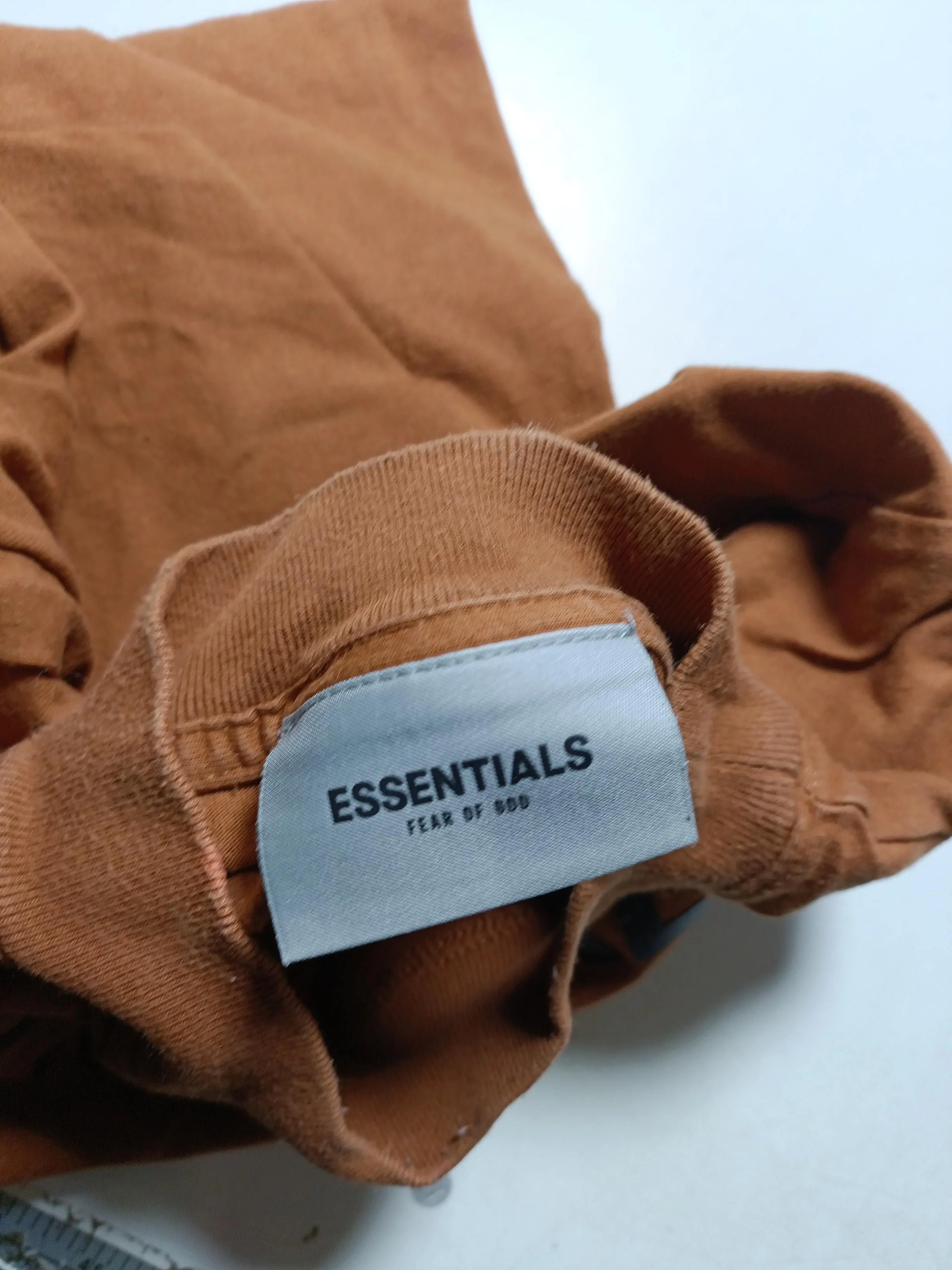 Essentials Men's T-Shirt L Brown Graphic 100% Cotton Basic - Image 6