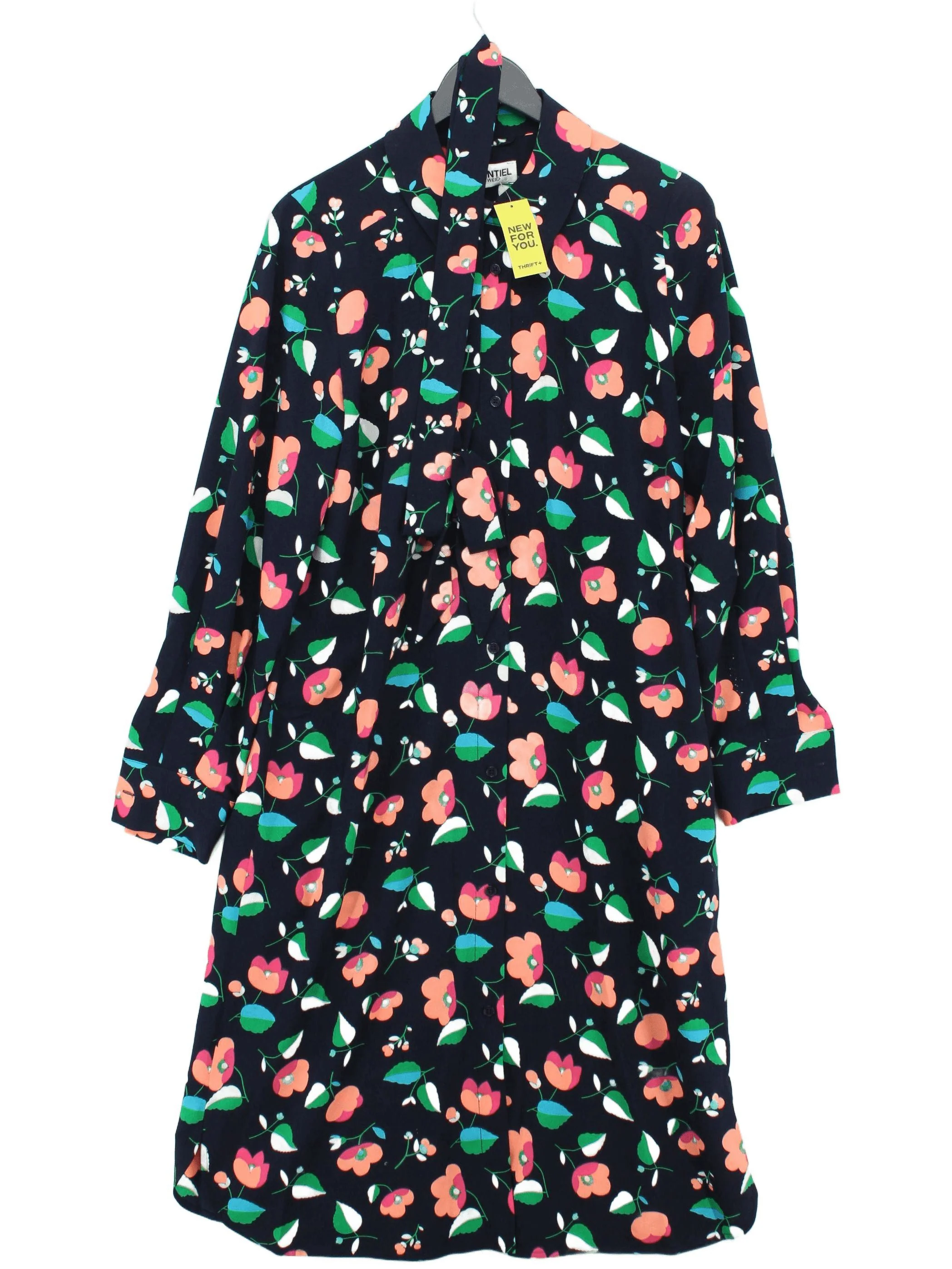 Essentiel Antwerp Shirt Midi Dress UK12 in Multi