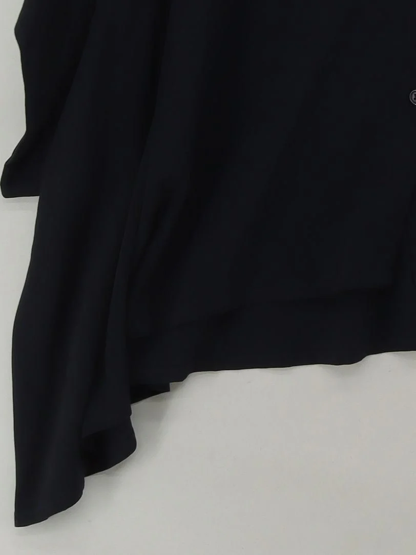 Essentiel Antwerp Women's Blouse S Black 100% Viscose 3/4 Sleeve Collared Basic - Image 4