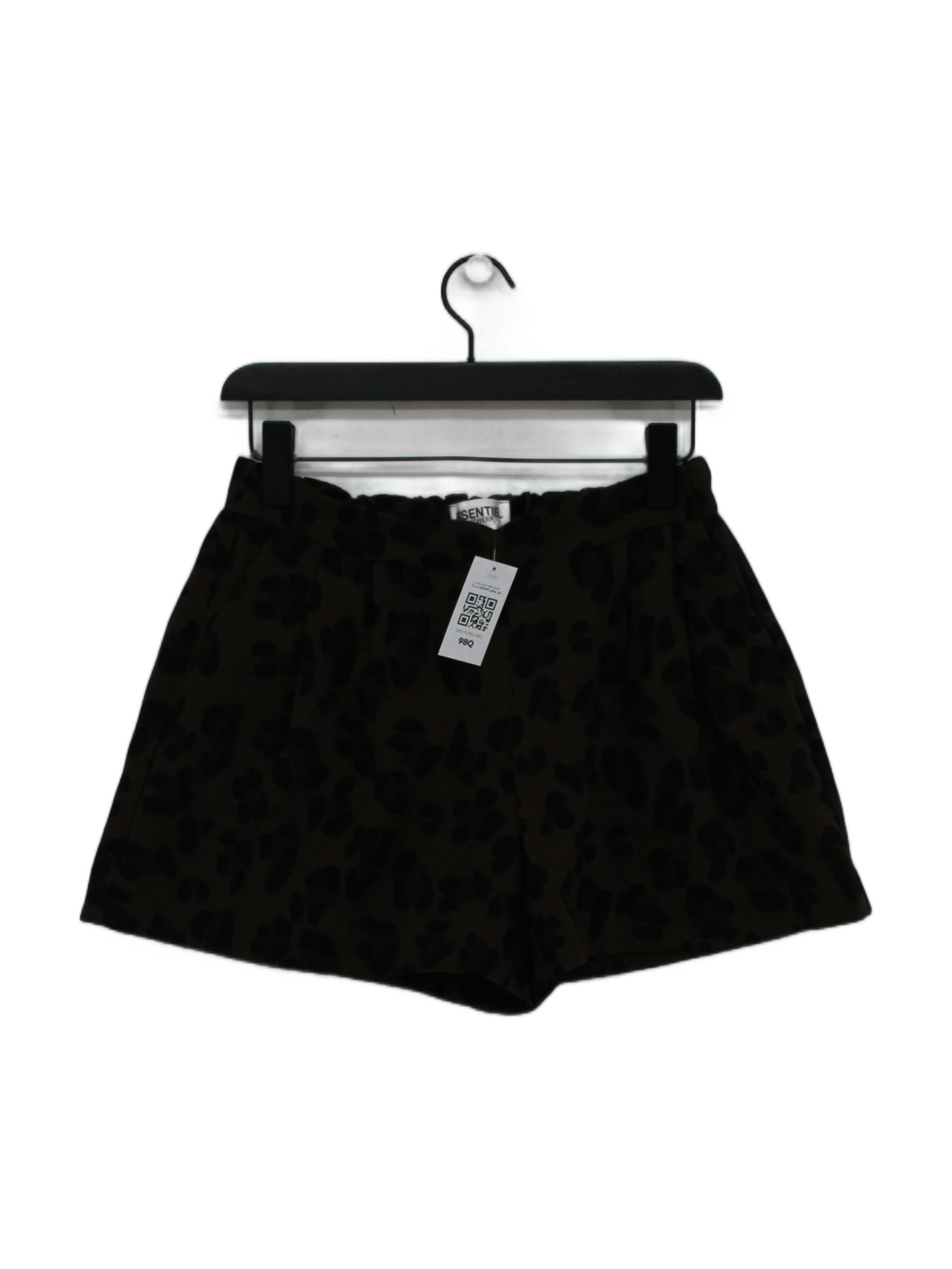 Essentiel Antwerp Women's Shorts S Green Animal Print 100% Polyester Sweat