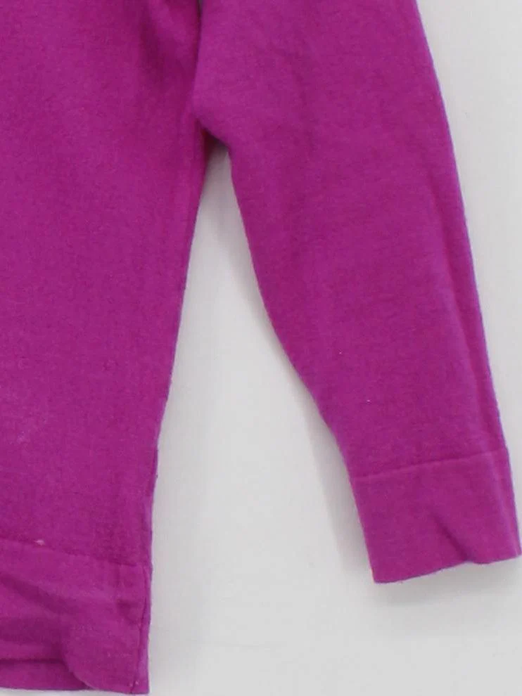 Eterna Women's Jumper S Pink 100% Wool V-Neck Pullover - Image 4
