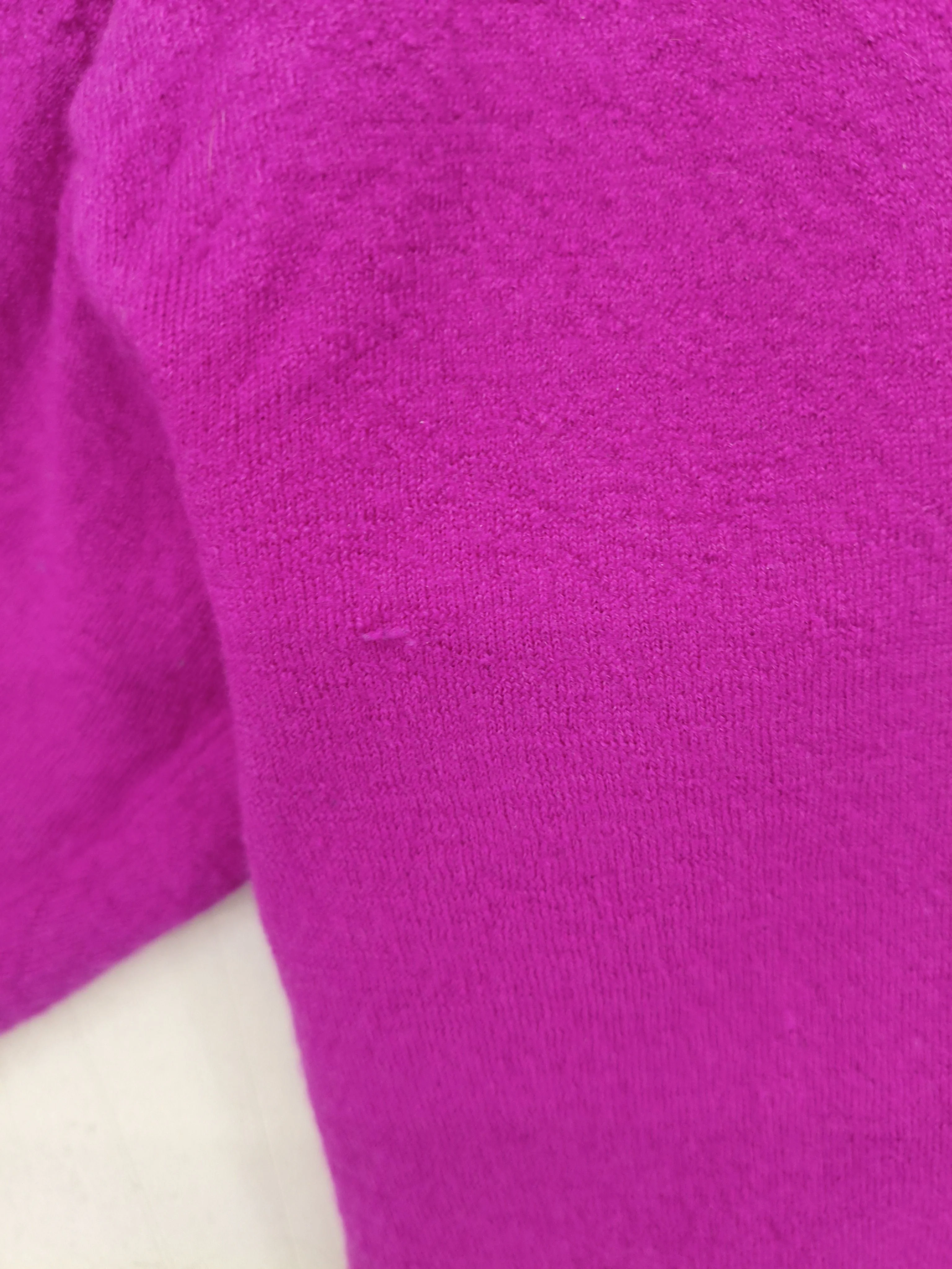 Eterna Women's Jumper S Pink 100% Wool V-Neck Pullover - Image 5