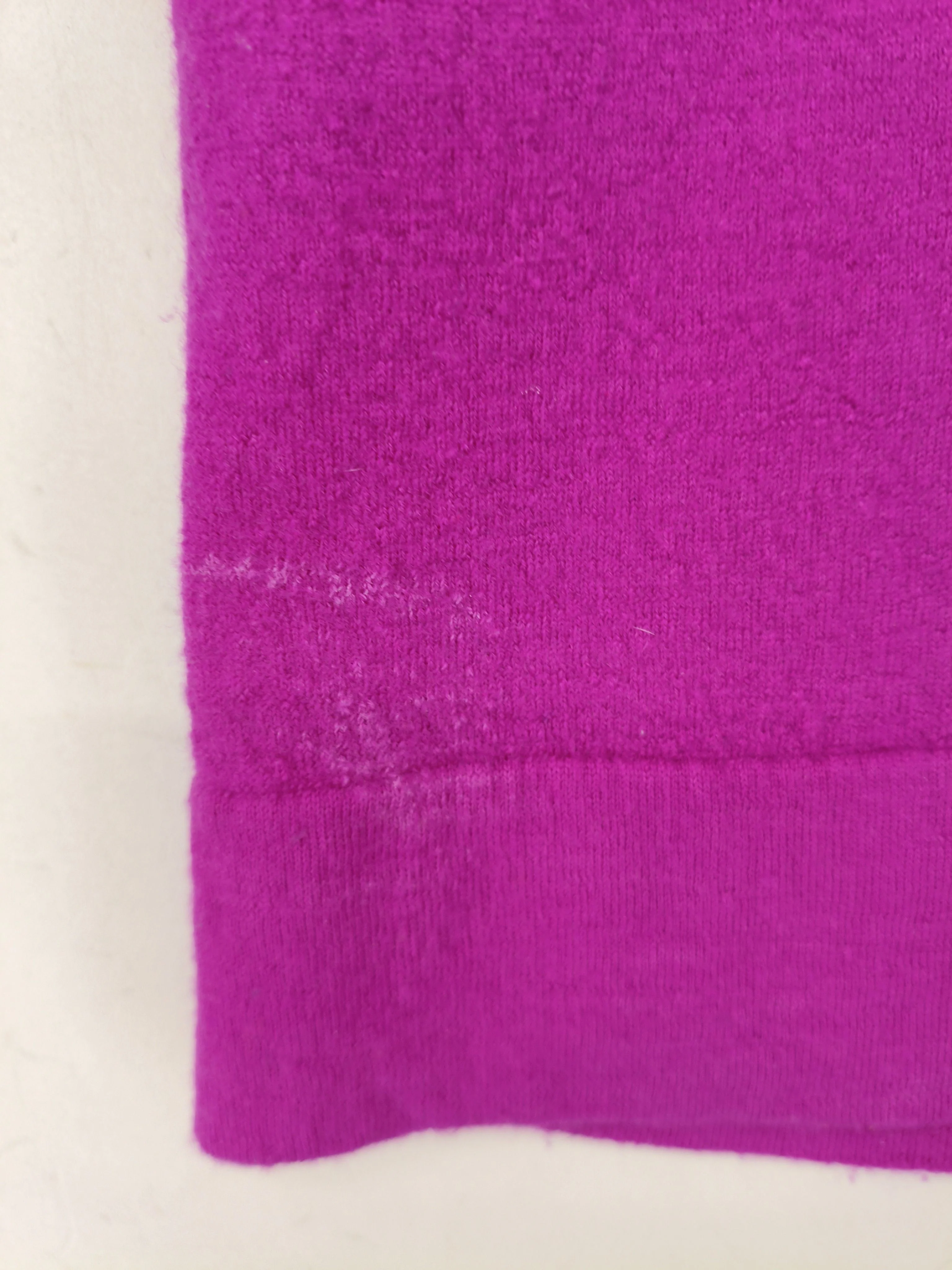 Eterna Women's Jumper S Pink 100% Wool V-Neck Pullover - Image 6
