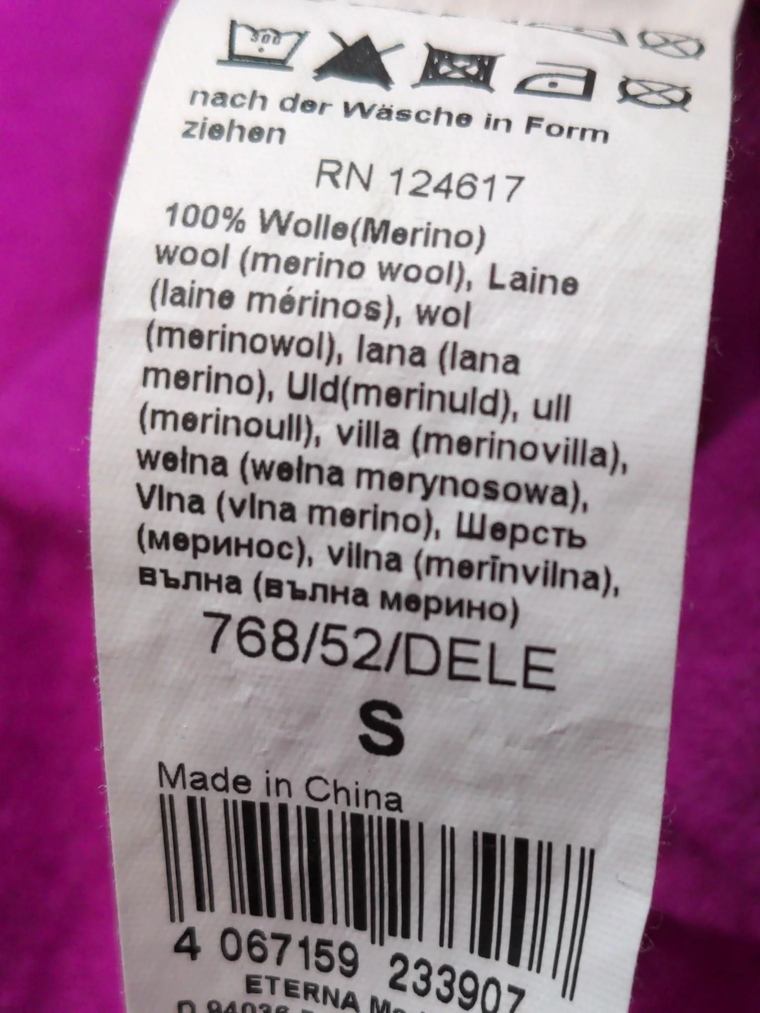 Eterna Women's Jumper S Pink 100% Wool V-Neck Pullover - Image 8