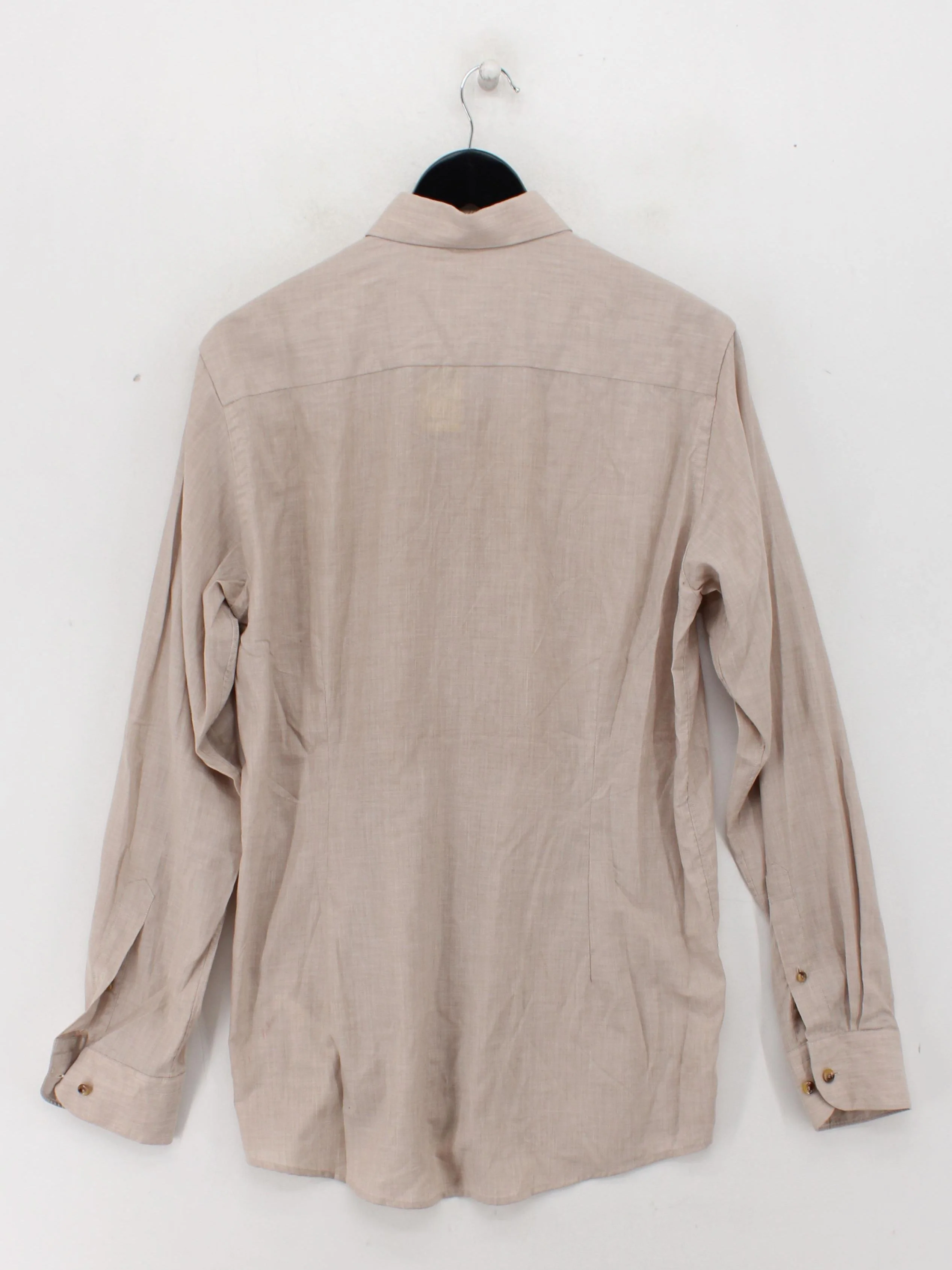 Eton Men's Shirt M Tan 100% Cotton Basic - Image 2