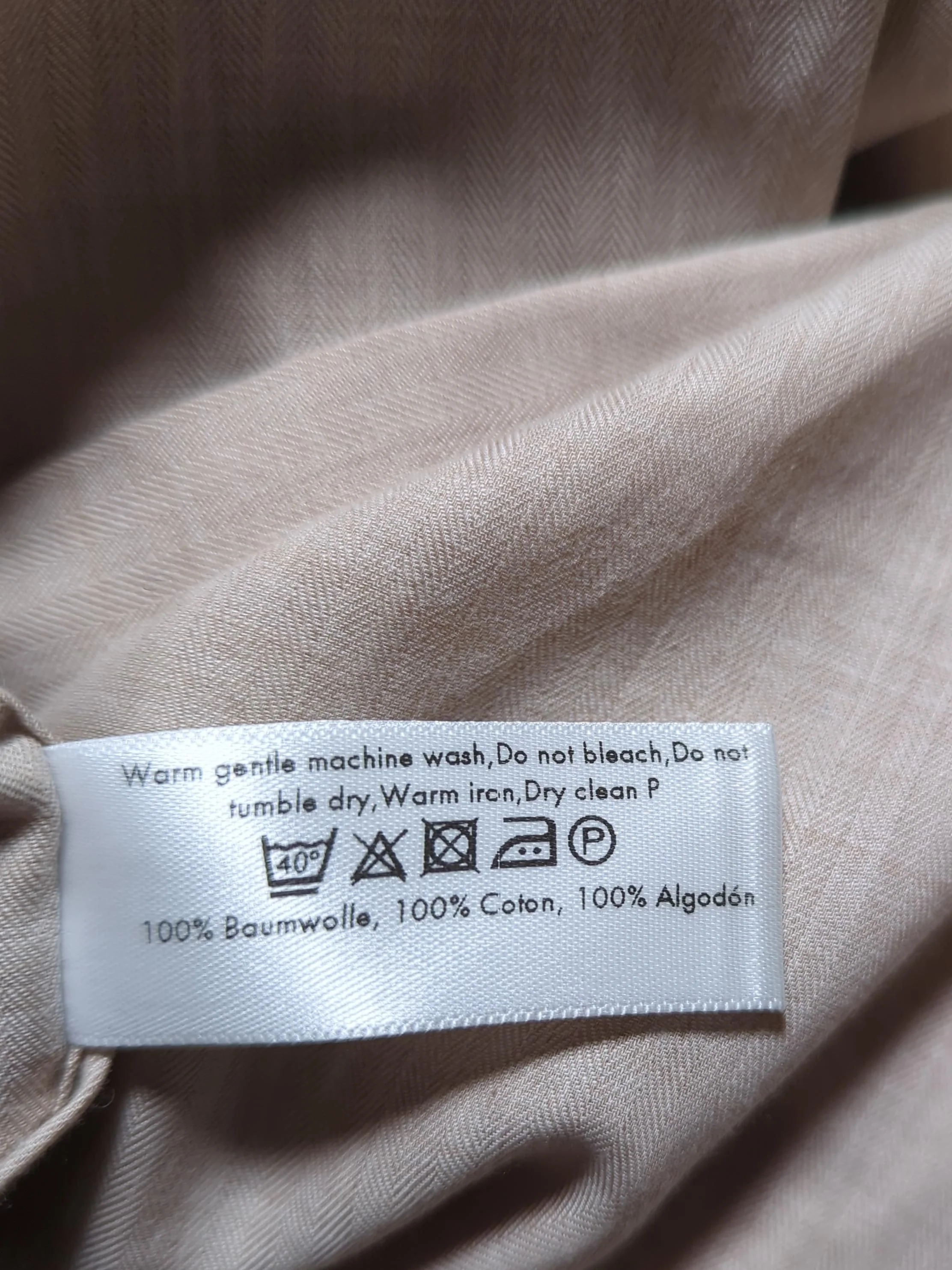Eton Men's Shirt M Tan 100% Cotton Basic - Image 6