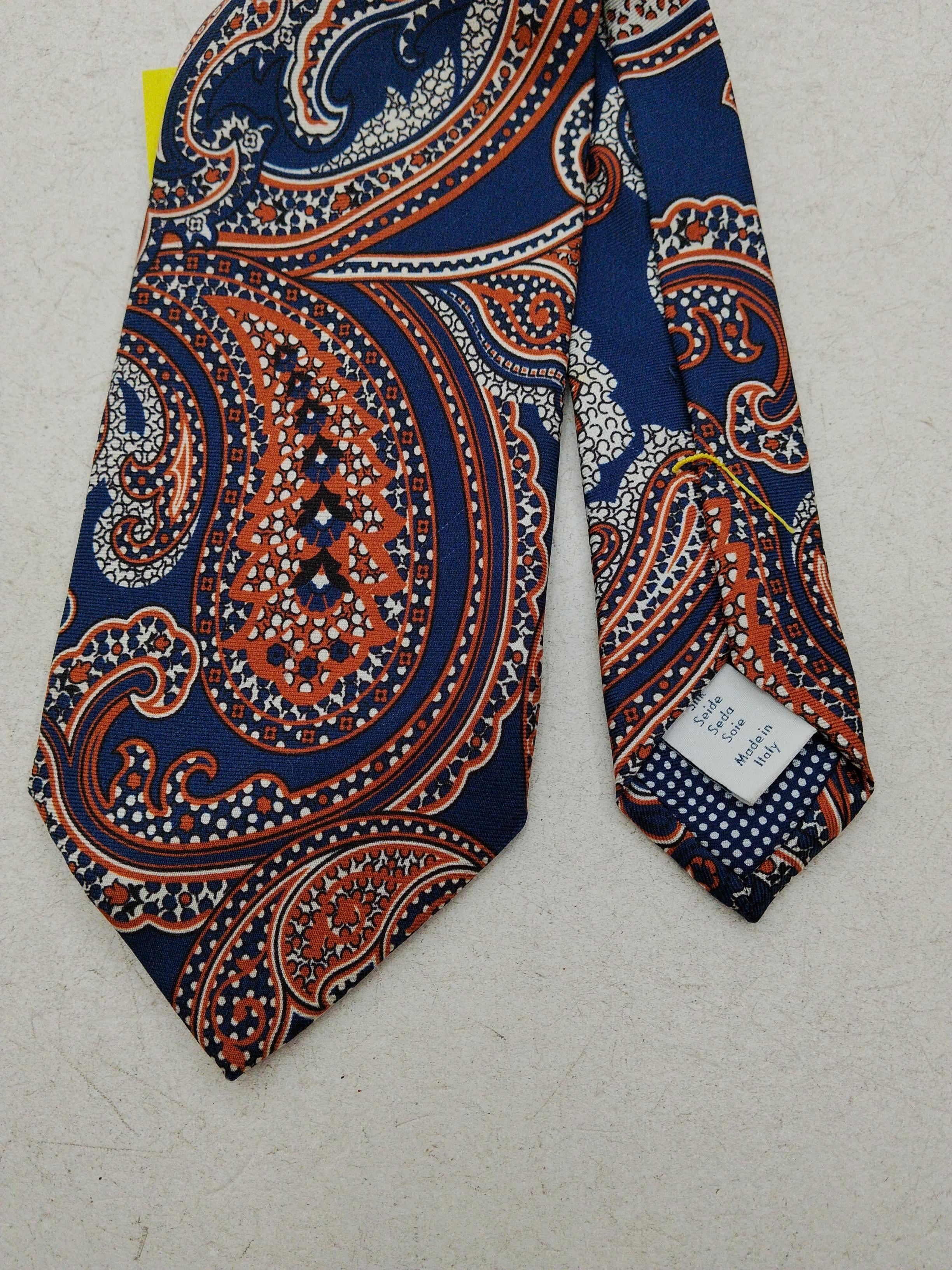 Eton Men's Tie Multi Paisley 100% Silk - Image 4