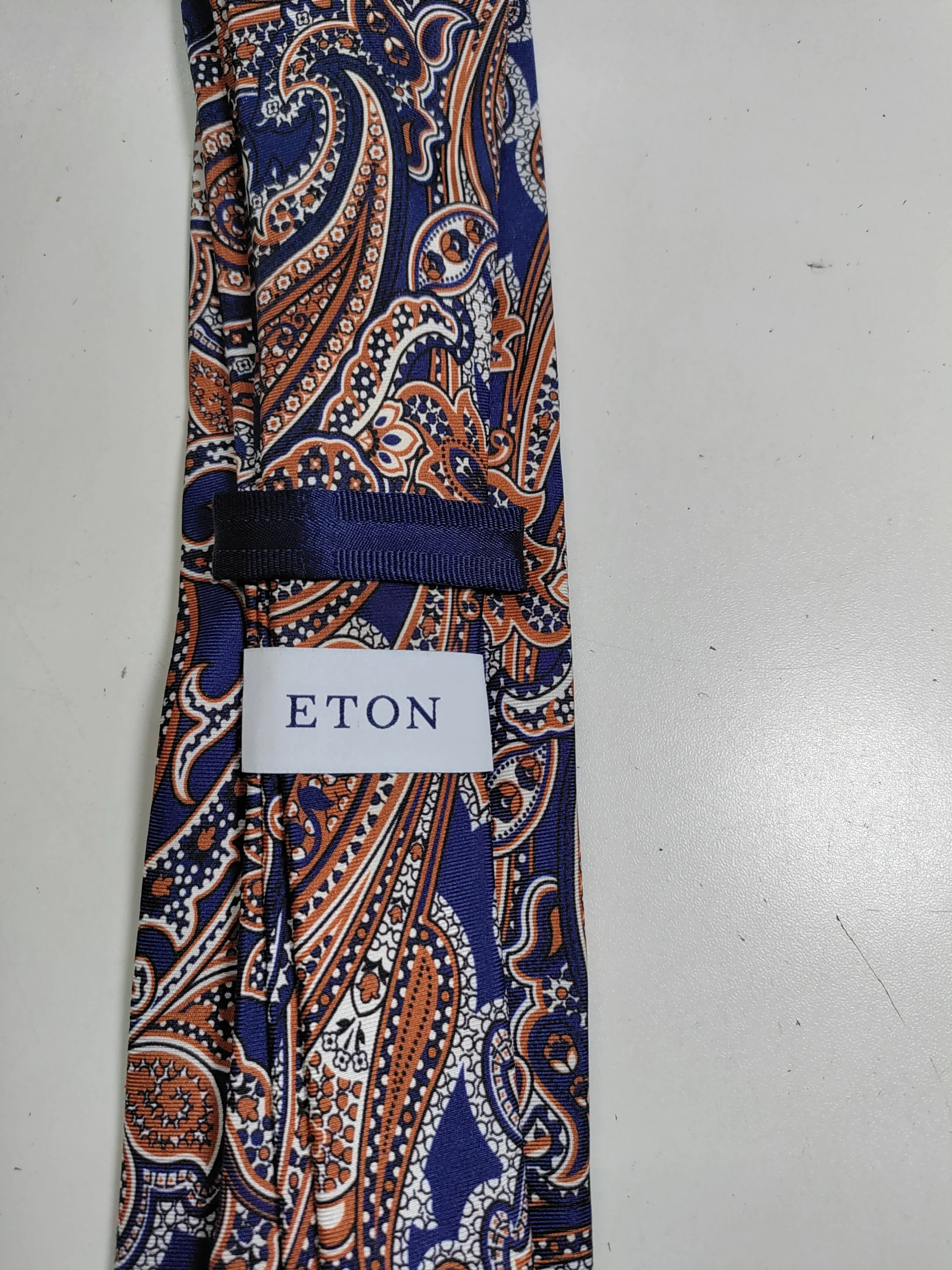 Eton Men's Tie Multi Paisley 100% Silk - Image 5