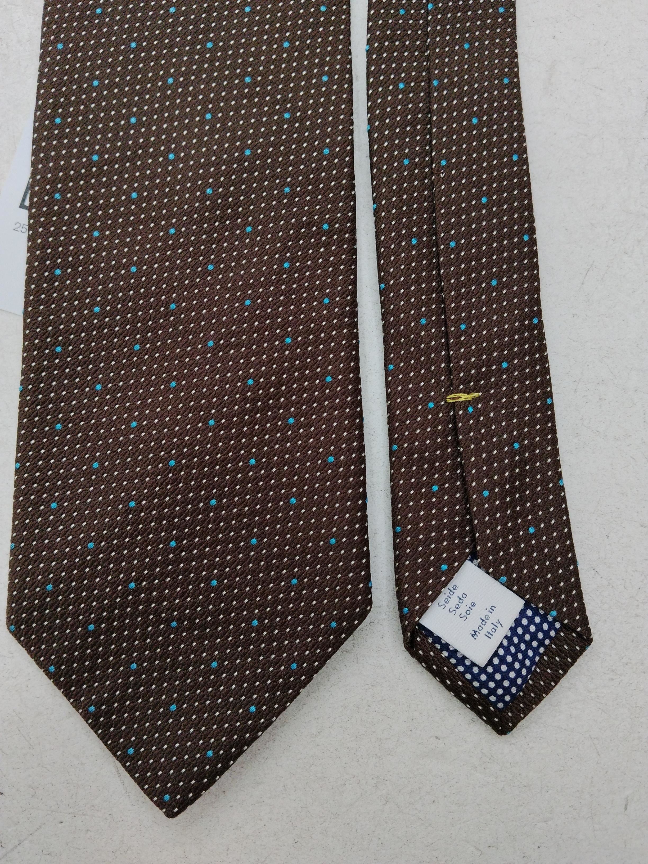 Eton Men's Tie Multi Polkadot 100% Silk - Image 4